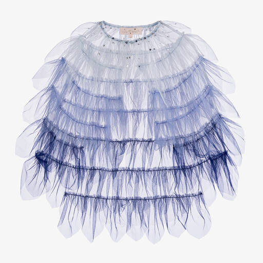 Tutu du Monde-Girls Blue Tulle Cape Costume | Childrensalon