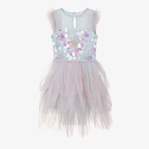 Tutu du Monde-Girls Blue Tulle Mermaid Costume | Childrensalon