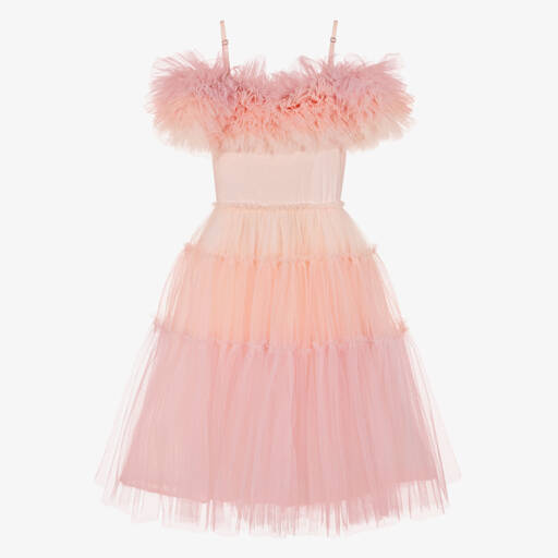 Tutu du Monde-Girls Pink Ombré Tulle Dress | Childrensalon