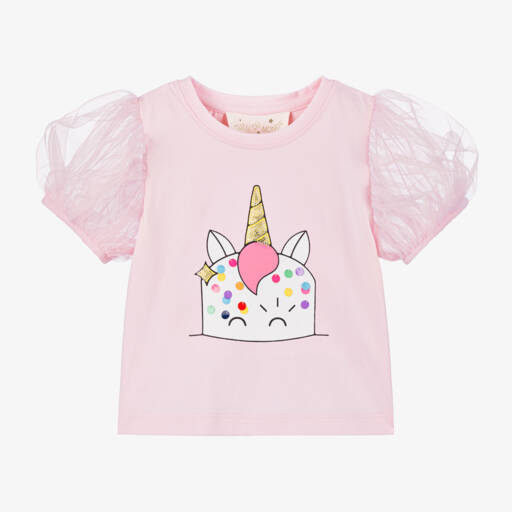 Tutu du Monde-Girls Pink Unicorn Cake T-Shirt | Childrensalon