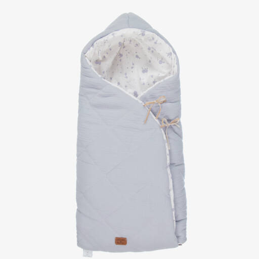 Uzturre-Blue Cotton Baby Nest (75cm) | Childrensalon