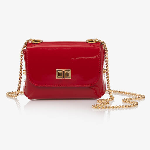 Zaccone-Girls Red Patent Leather Bag (12cm) | Childrensalon