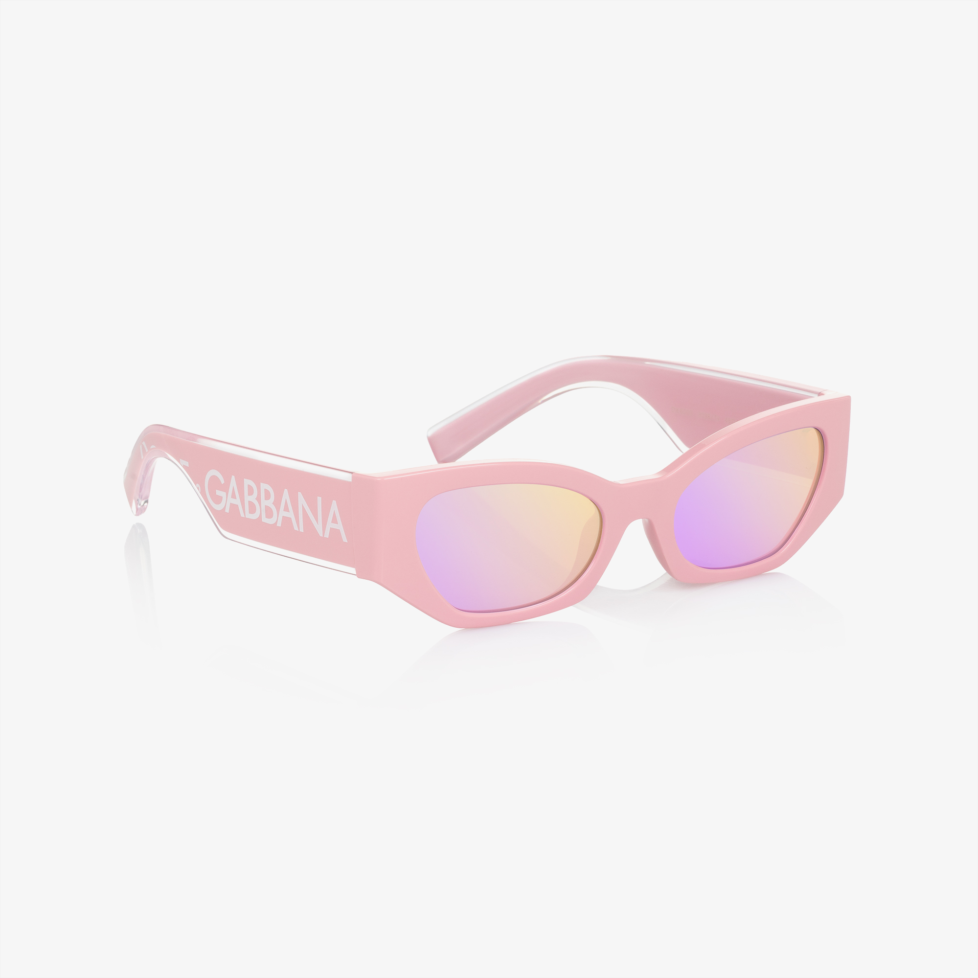 Dolce Gabbana Girls Pink Logo Sunglasses Childrensalon