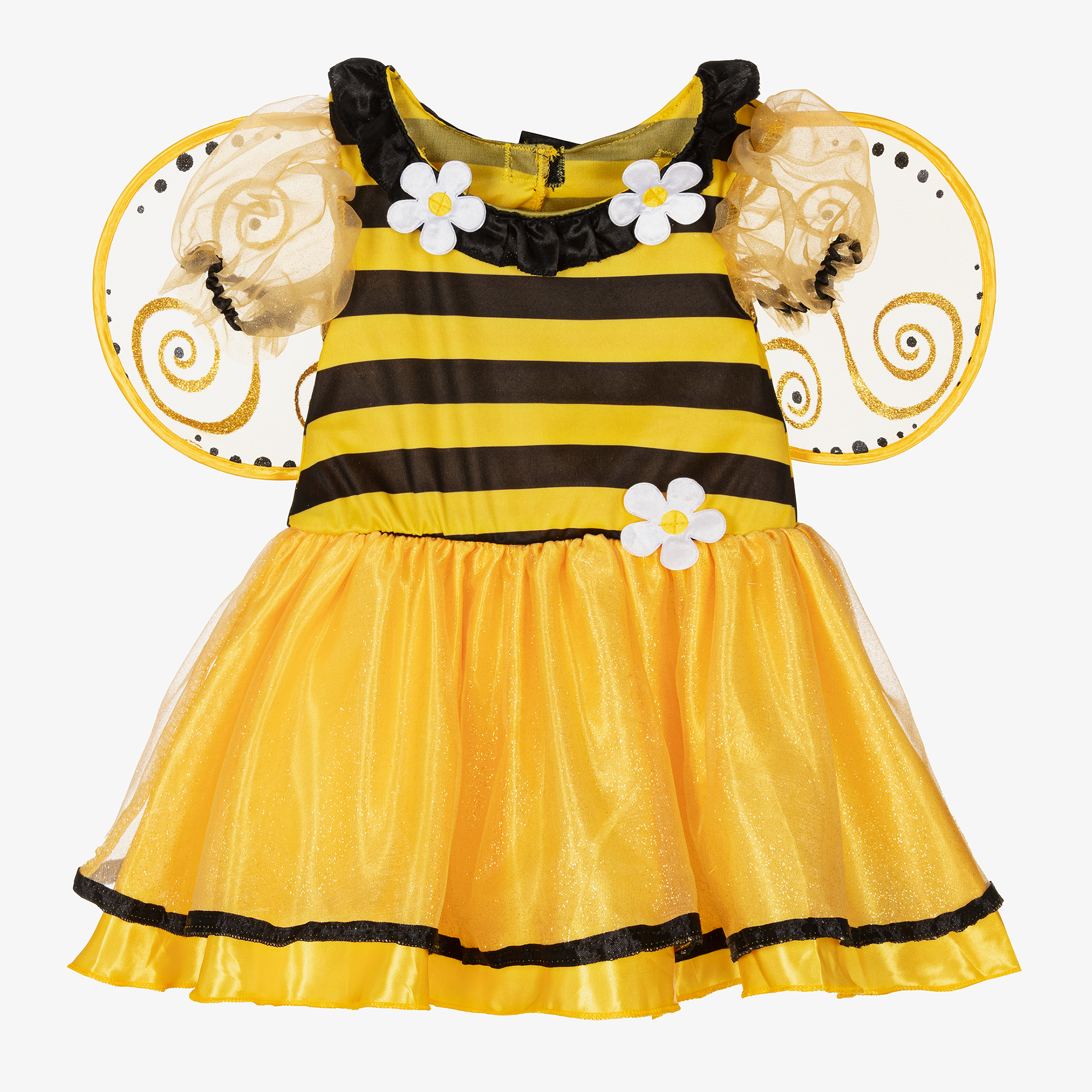 Dress Up by Design Girls Yellow Little Bee Costume