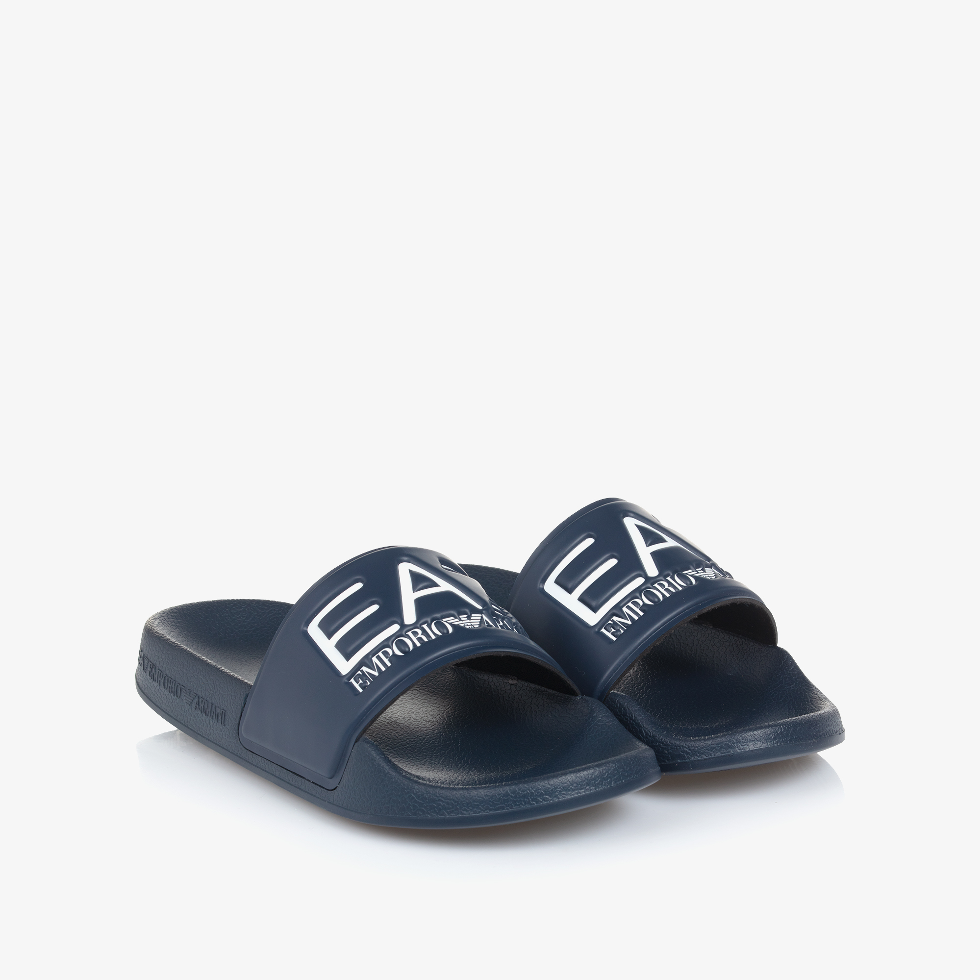 Emporio Armani White/Blue Logo Sliders 51xsBjL8BoL._AC_UY900_.jpg main image 4