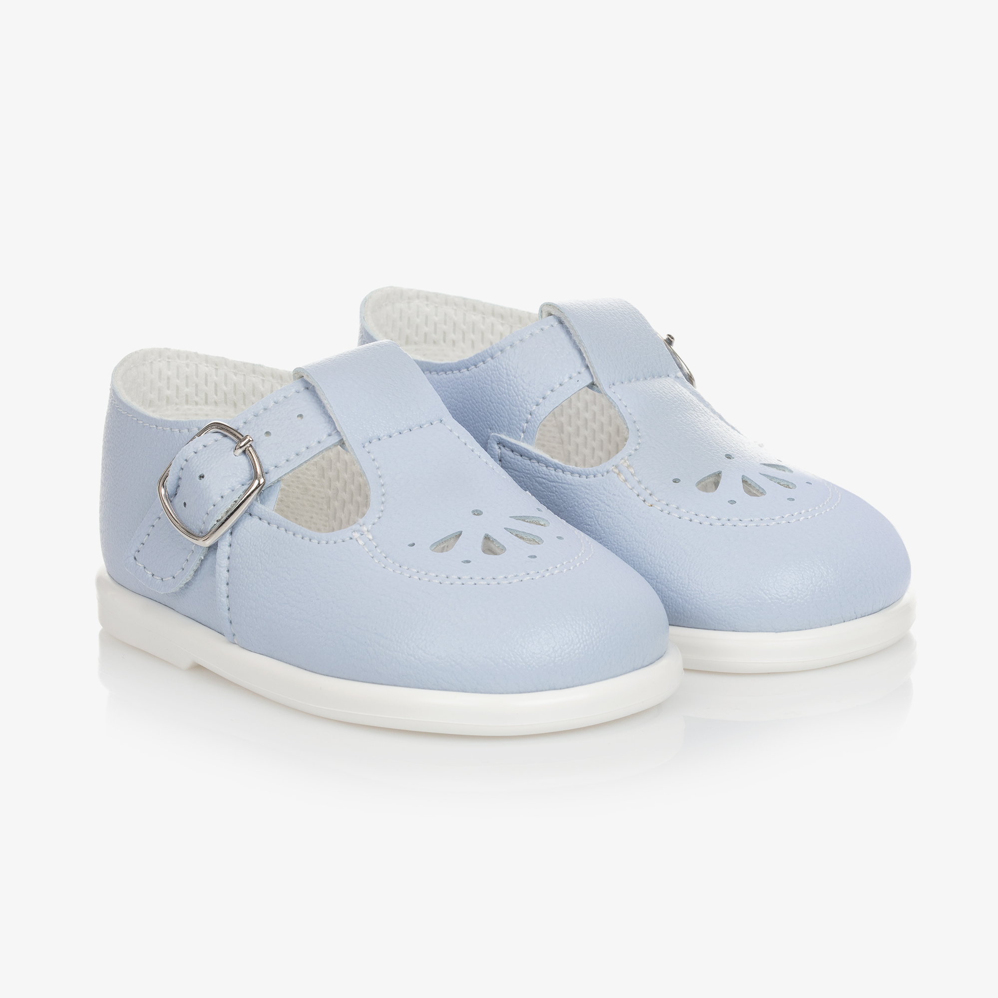 Early Days Light Blue T-Bar Shoes