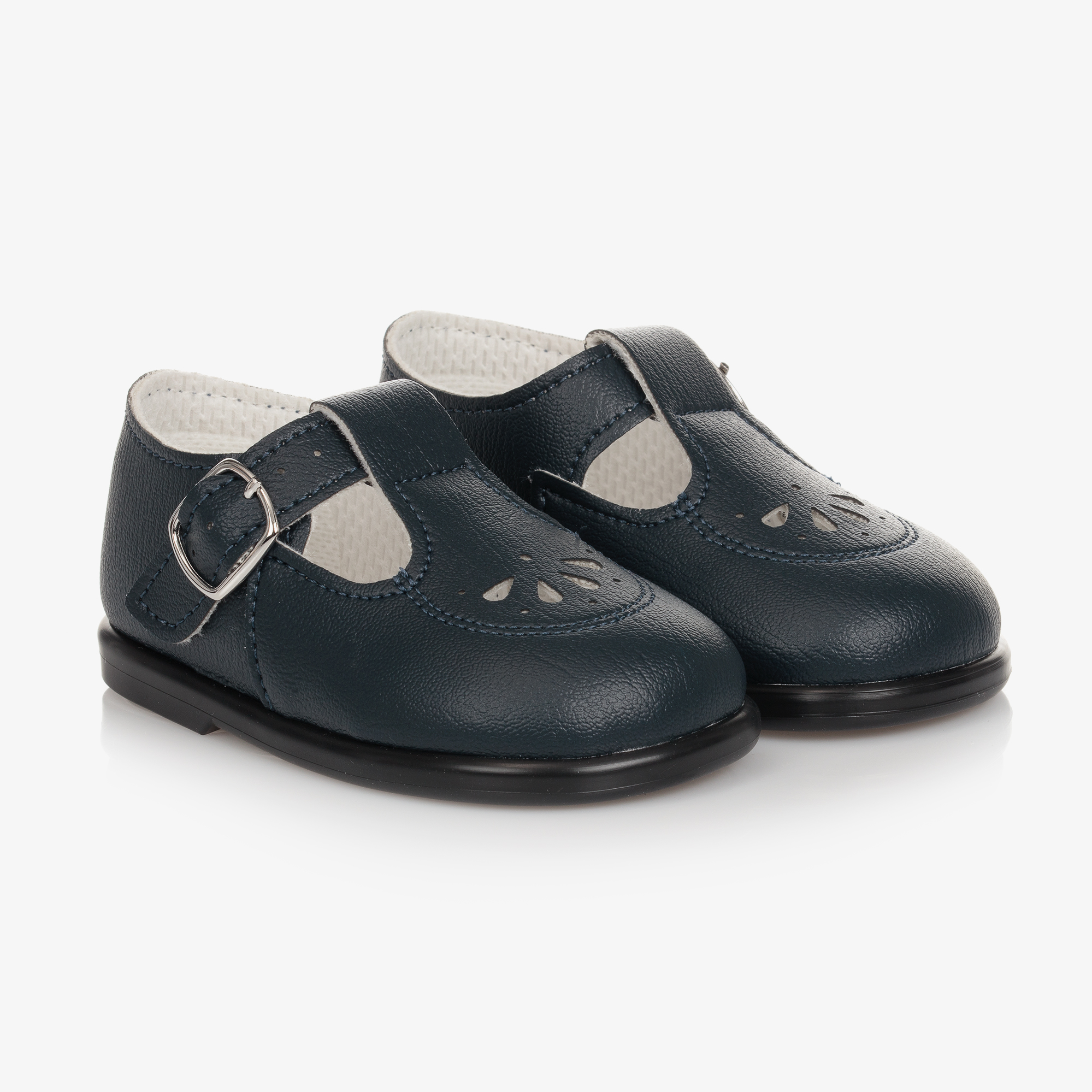 Early Days Navy Blue T-Bar Shoes