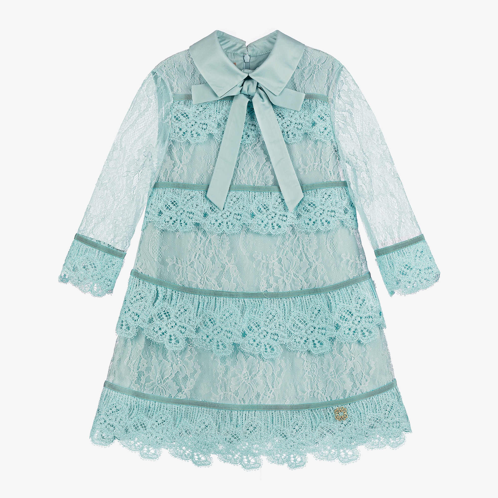 knee length dresses for ladies Iris Guipure Lace Mini Dress  English Factory