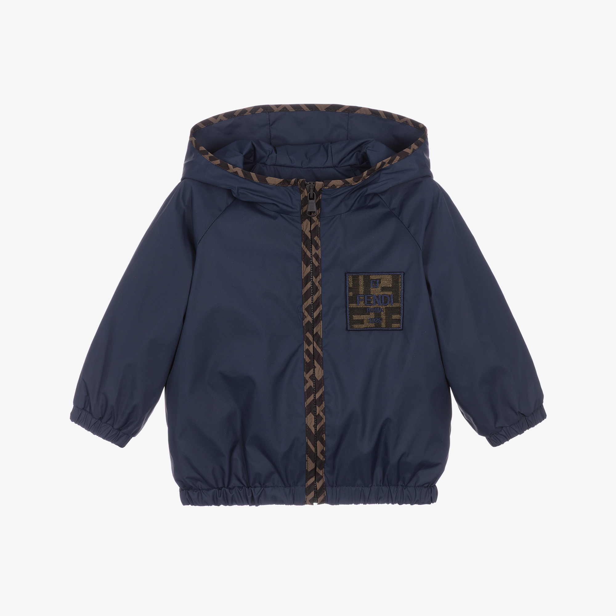 FENDI キッズ ネイビー ジャケット フェンディ FENDI 子供服 ニット