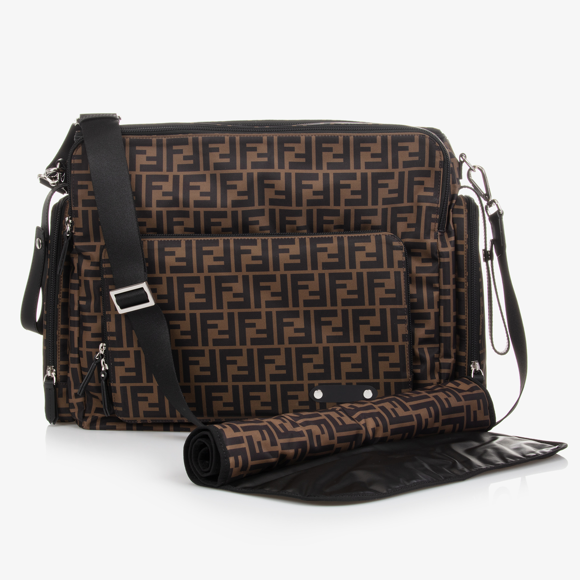 Fendi Brown FF Changing Bag (40cm) Childrensalon