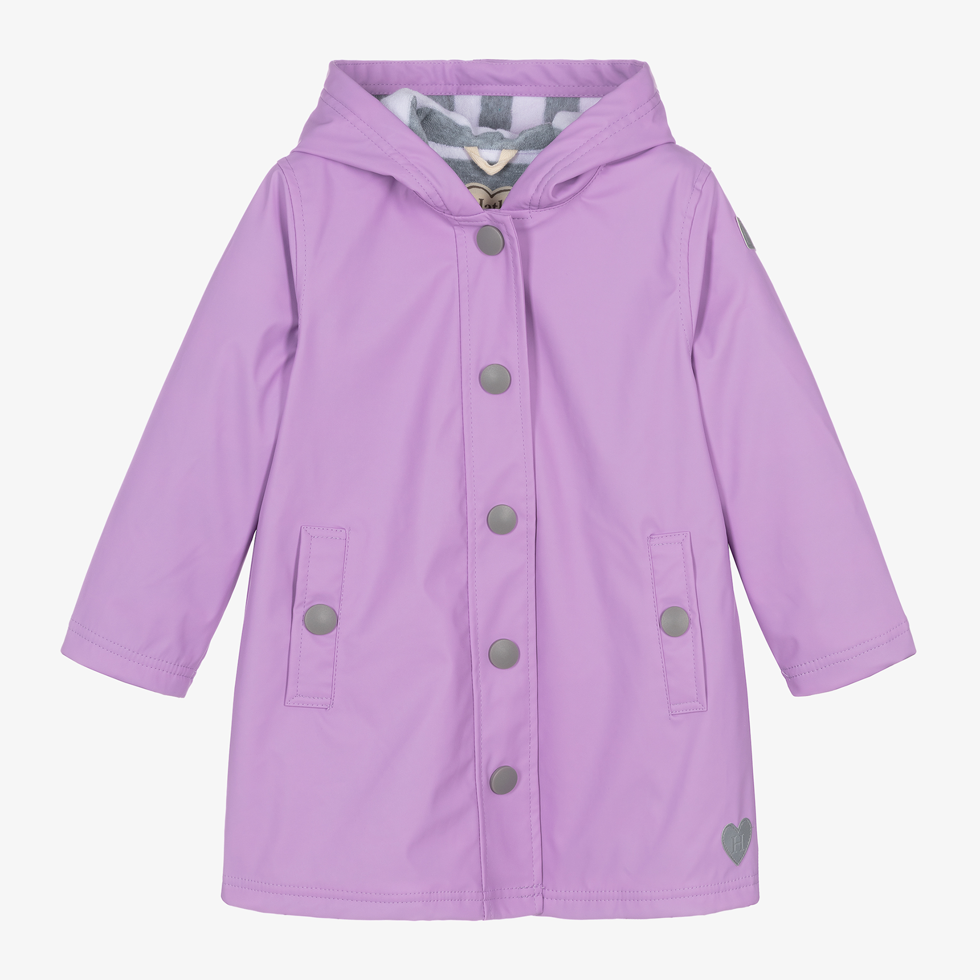 Little Blue House by Hatley Girls Purple Waterproof Raincoat