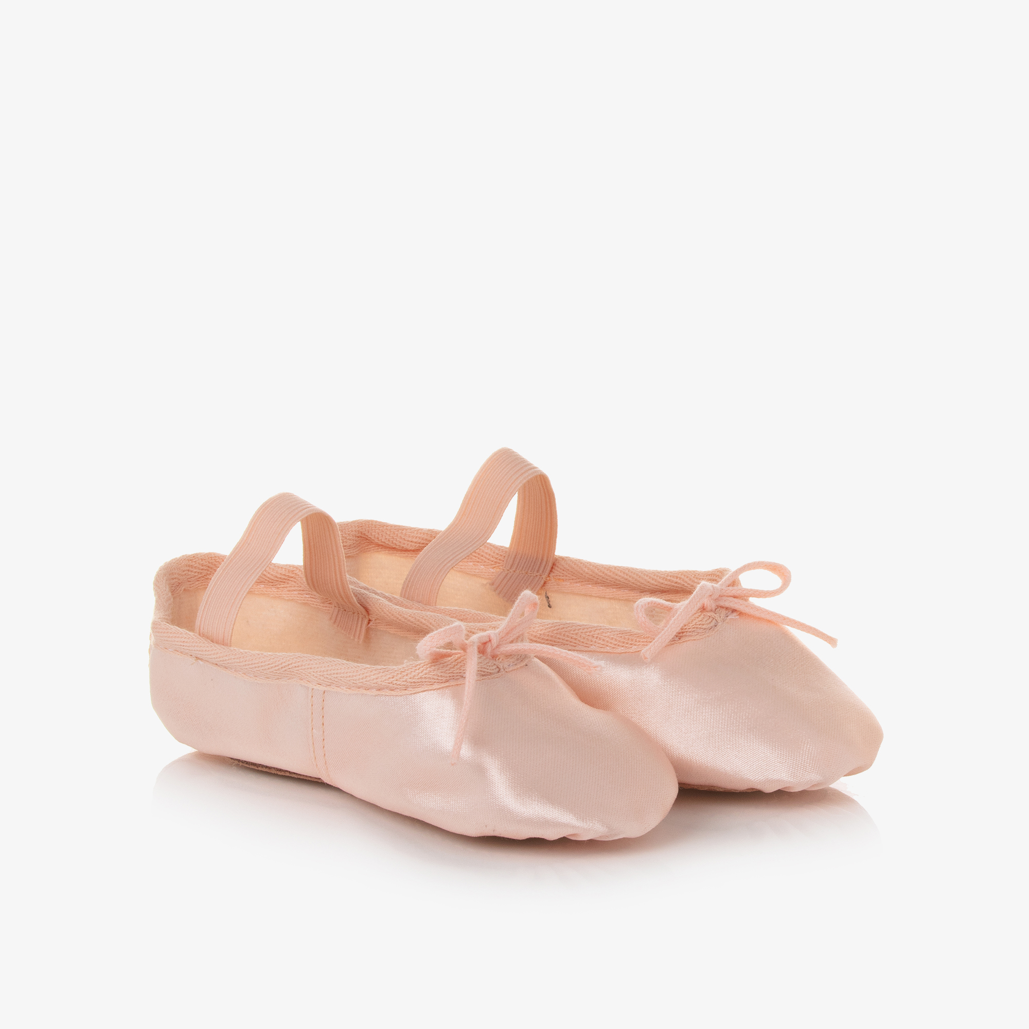 Katz Girls Pink Satin Ballet Shoes