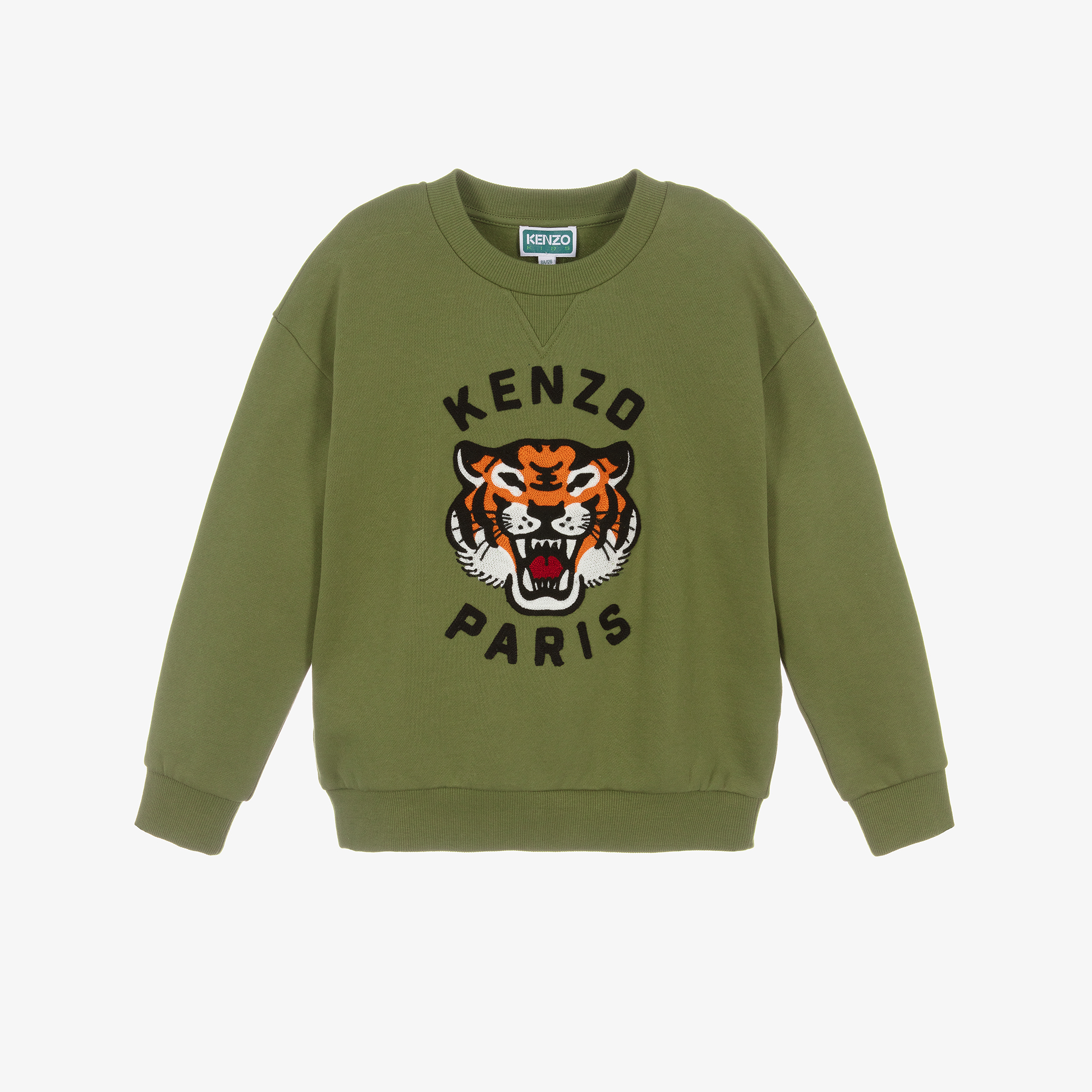 名作＊KENZO アイコンクラシックタイガー スウェット W's L 緑 名作