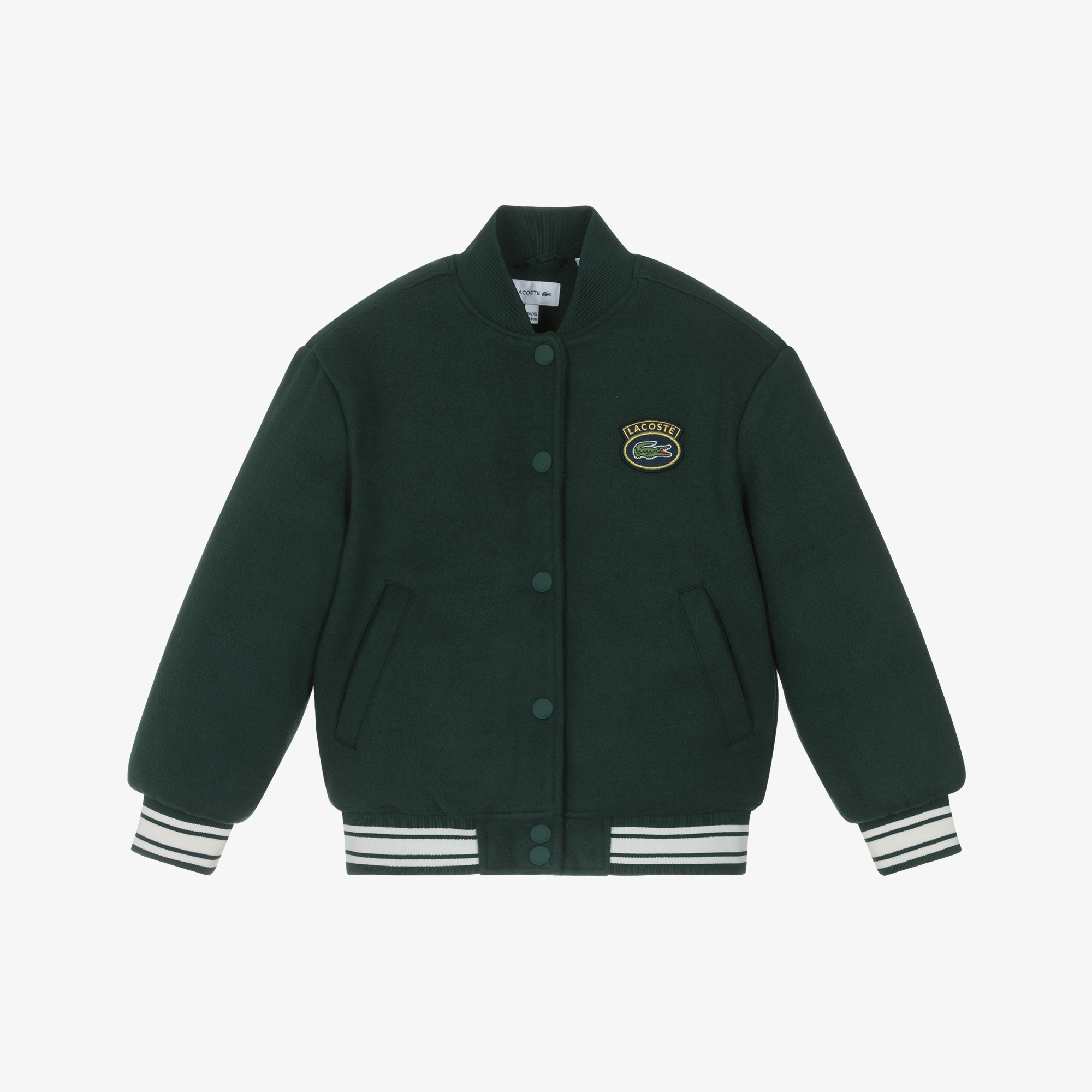 Lacoste ジャケット lacoste-felted-green-baseball-