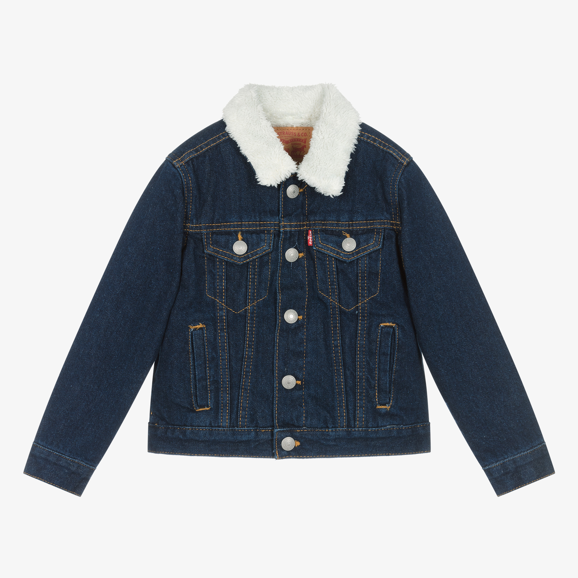Levi's Boys Blue Fleece Lined Denim Jacket