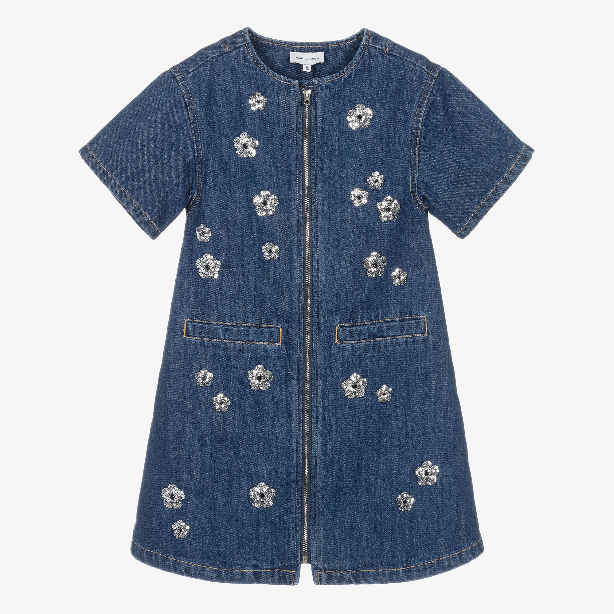 marc jacobs blue dress Y2K Marc by Marc Jacobs Silk Mini Dress S/M