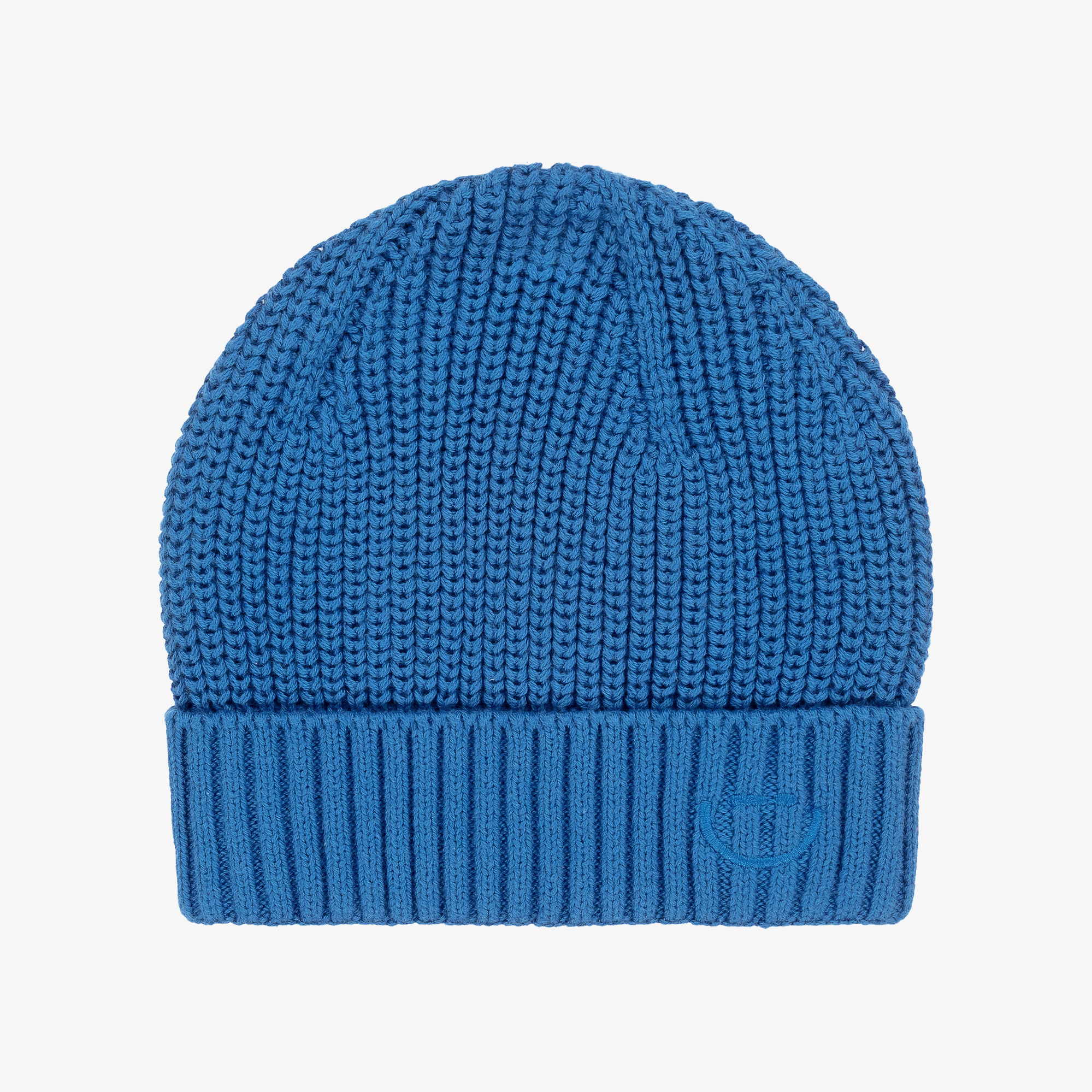 Mayoral Bright Blue Chunky Knit Cotton Beanie Hat Childrensalon