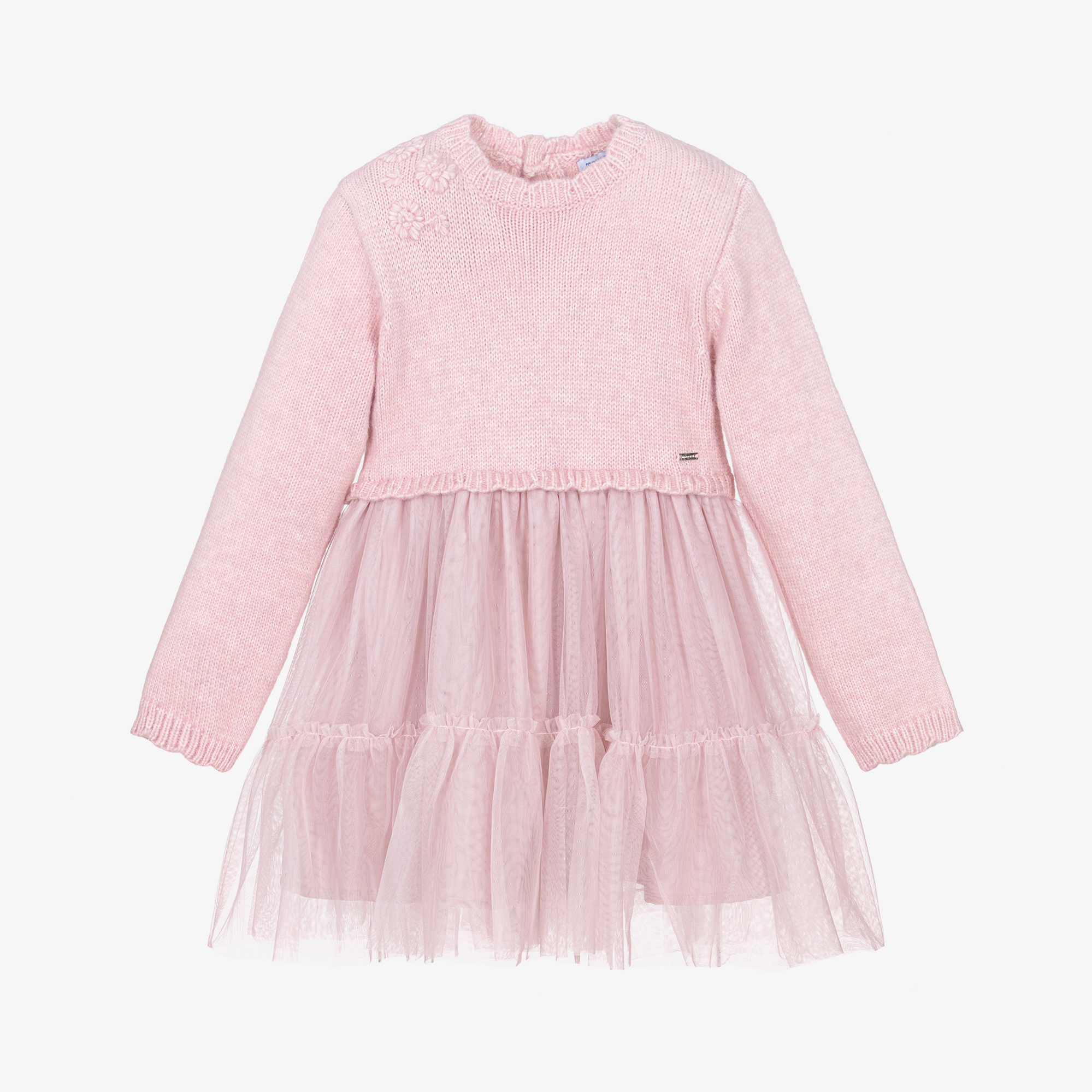andmary Shannon tulle knit tops pink andmary Shannon tulle knit