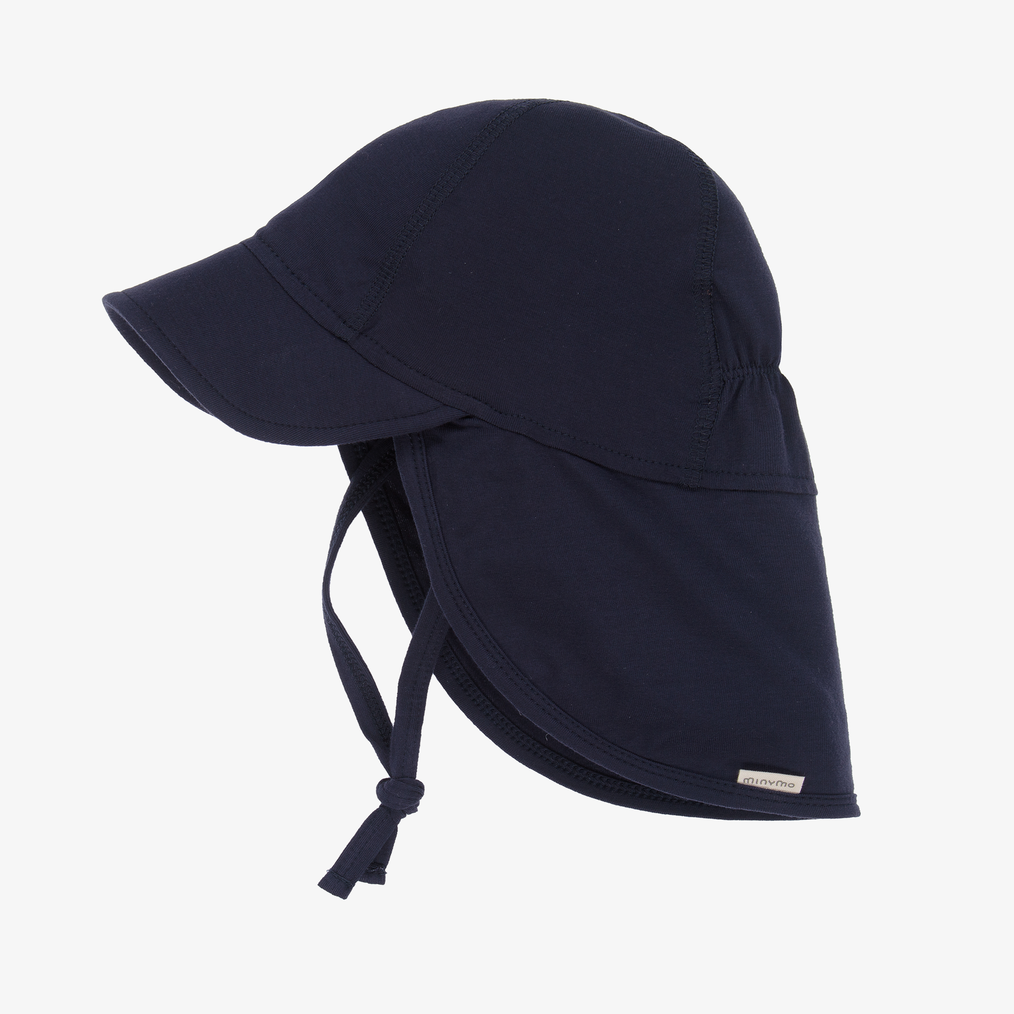 Minymo Summer Hat-Bamboo Unisex Baby Sun Hat, Dark Navy - View #3