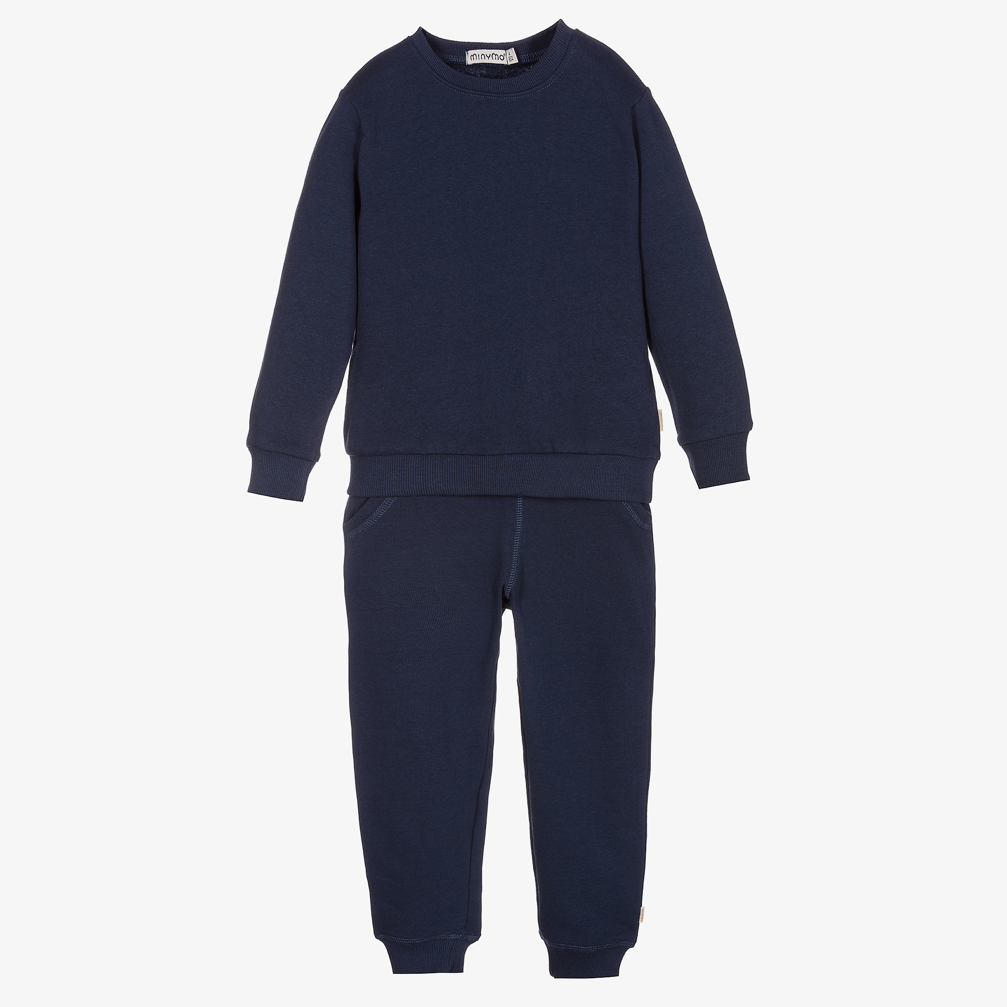 Minymo Navy Blue Cotton Tracksuit
