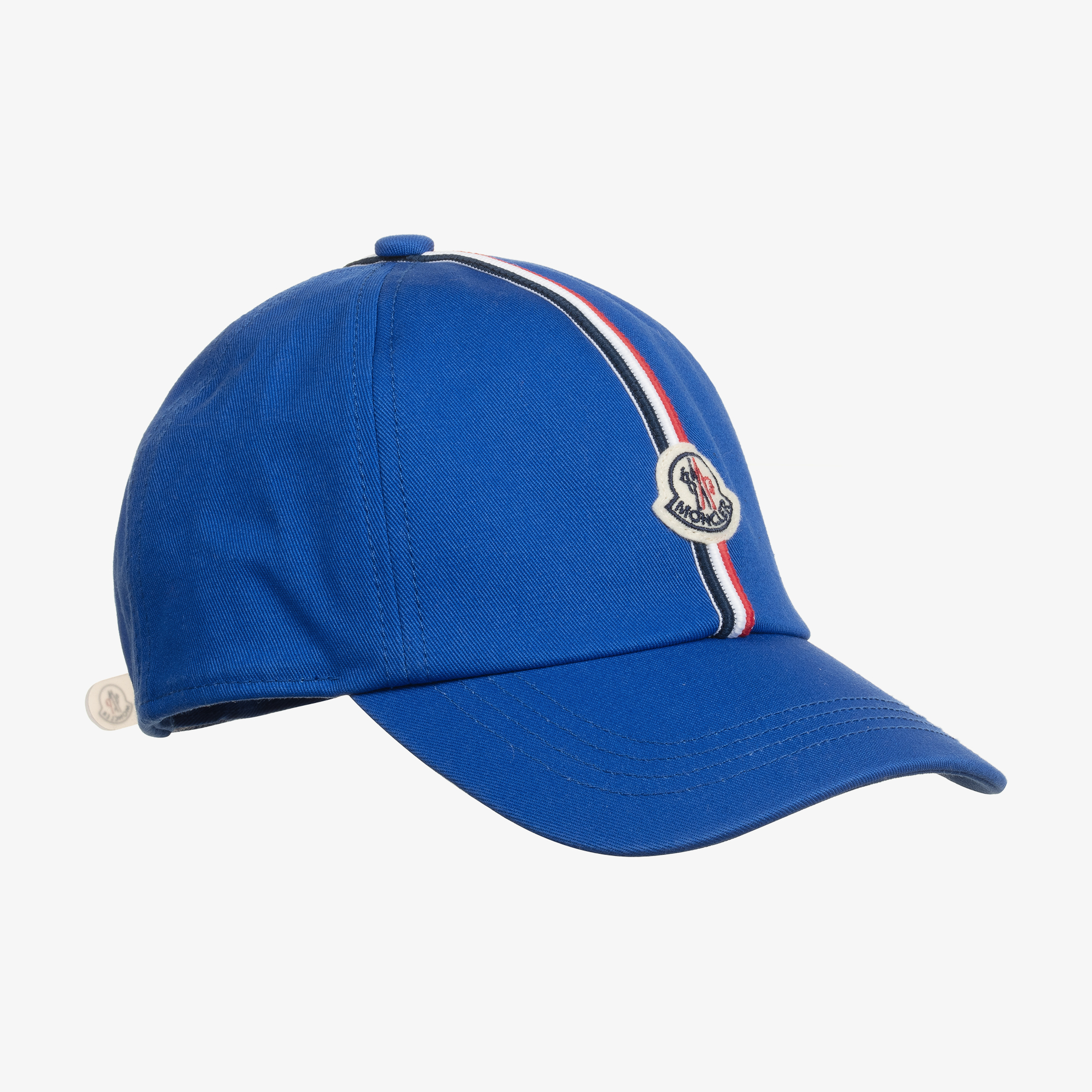 Moncler Enfant - Boys Blue Cotton Twill Baseball Cap | Childrensalon