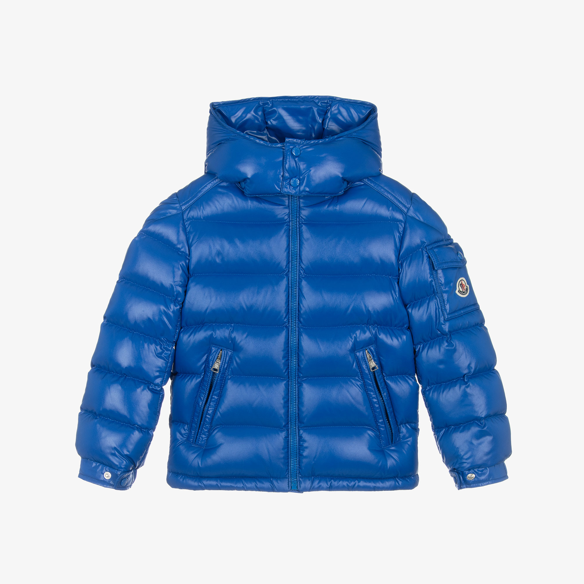 Moncler Enfant Boys Blue Maya Puffer Jacket Childrensalon