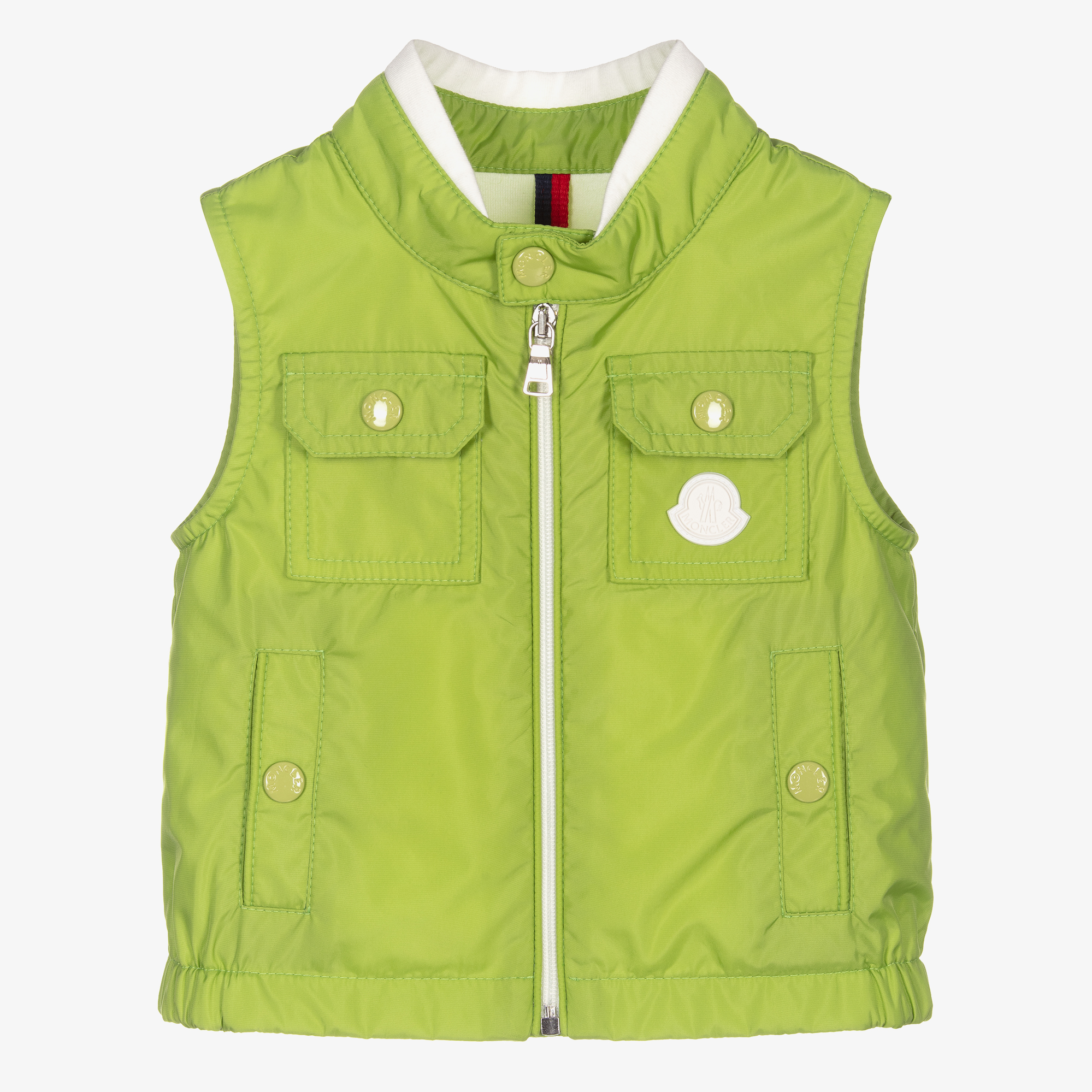 Moncler Enfant - Boys Green Logo Gilet | Childrensalon