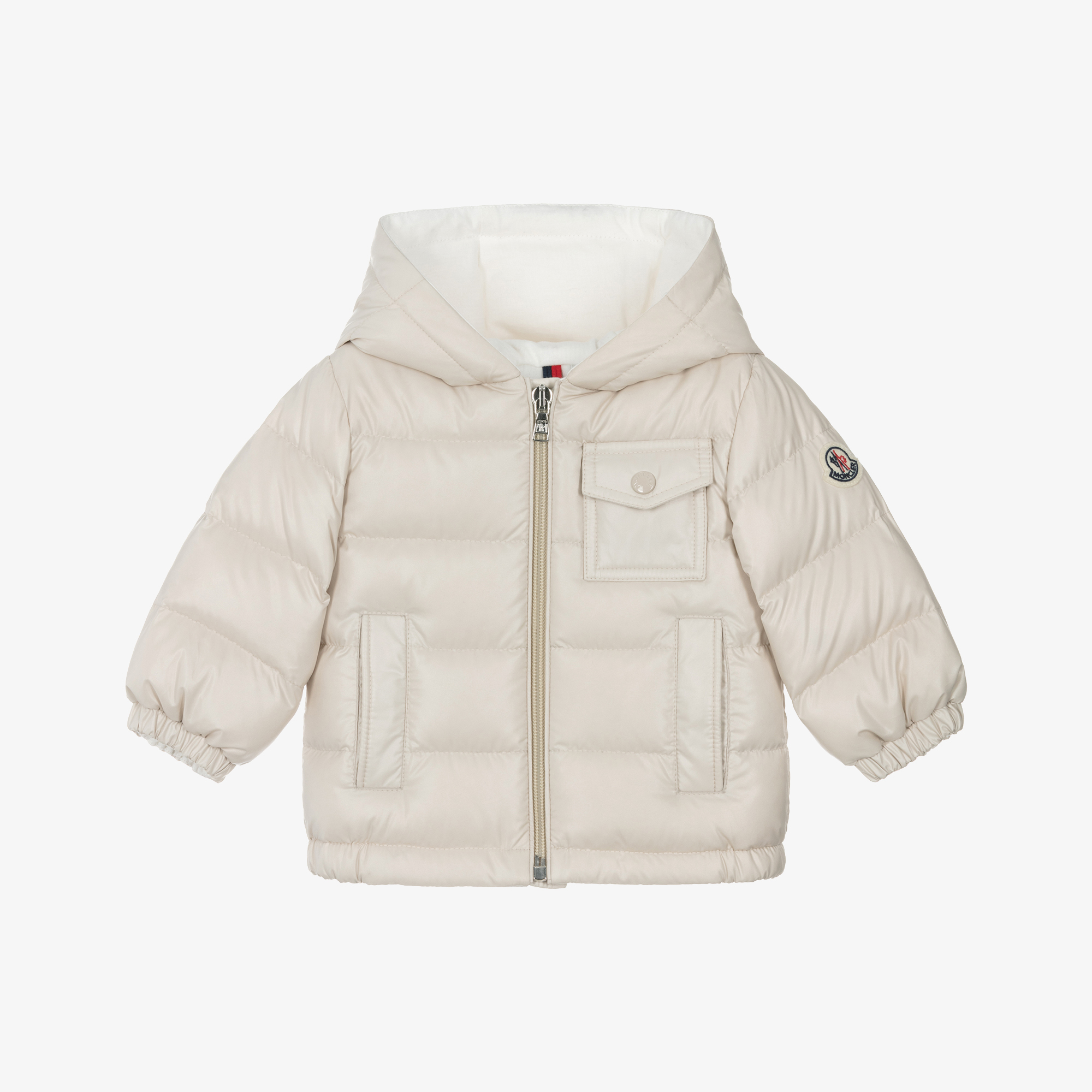 Moncler Enfant - Boys Ivory Mesles Puffer Jacket | Childrensalon