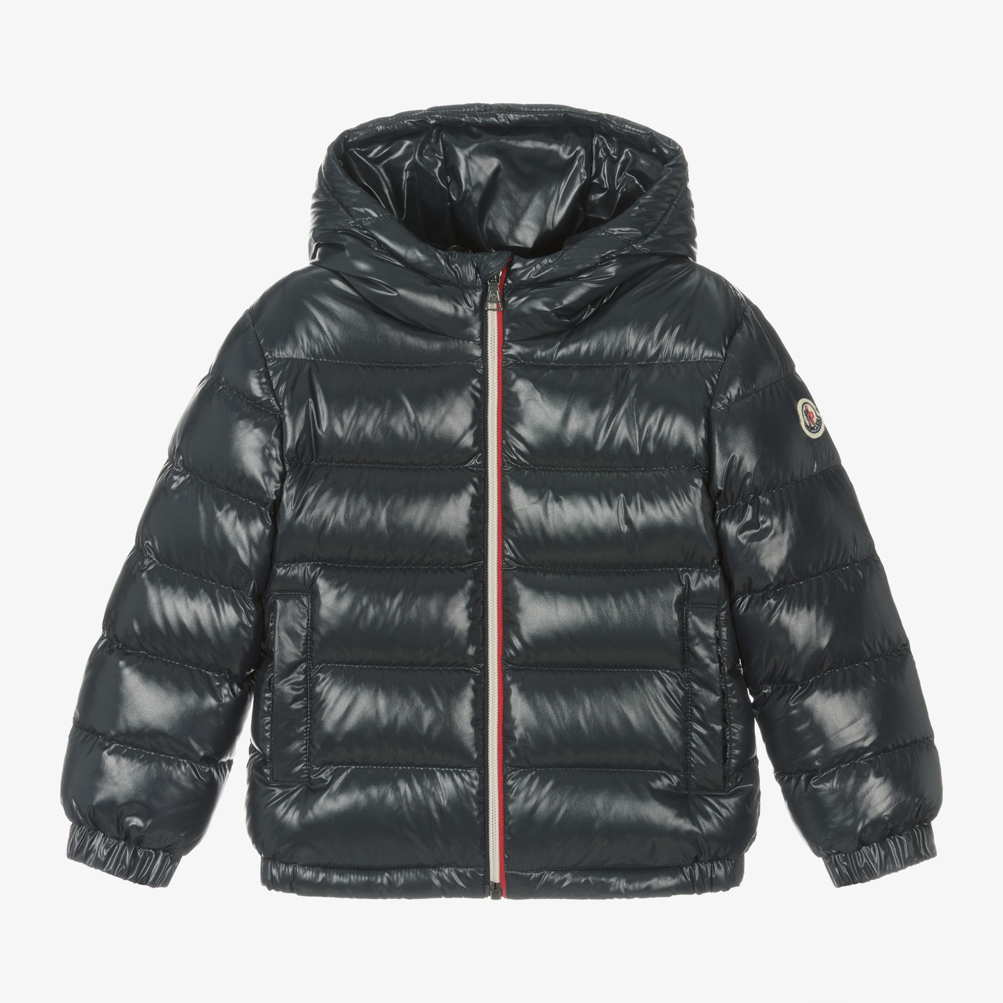 Moncler Enfant - Boys Navy Blue Aubert Down Puffer Jacket 