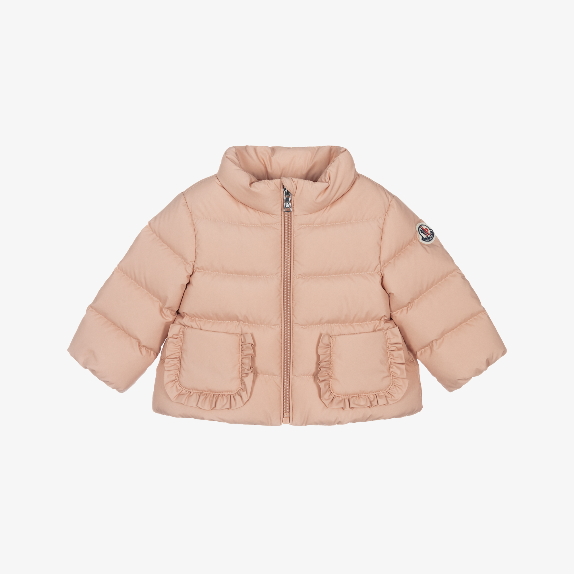 Moncler Enfant - Girls Pink Onica Puffer Jacket | Childrensalon