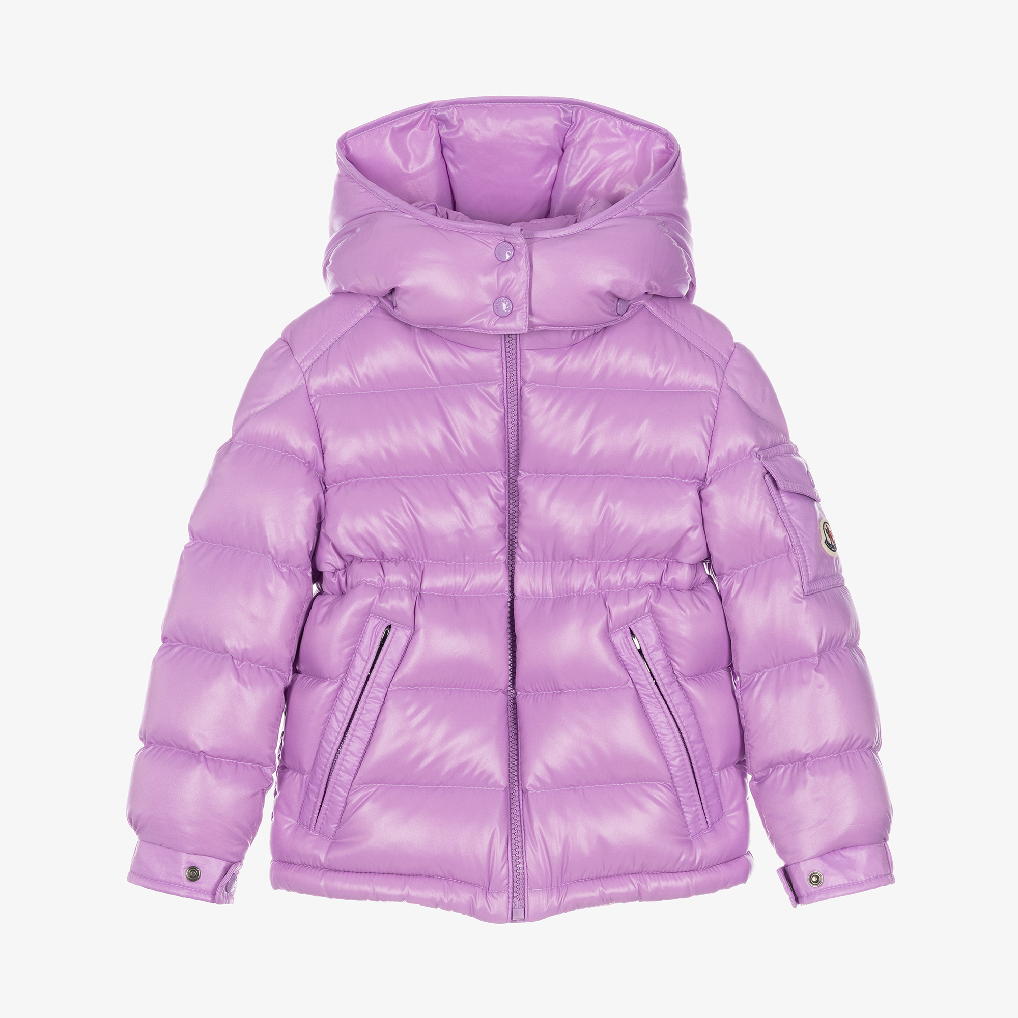 Moncler Enfant - Girls Purple Maire Down Puffer Jacket | Childrensalon