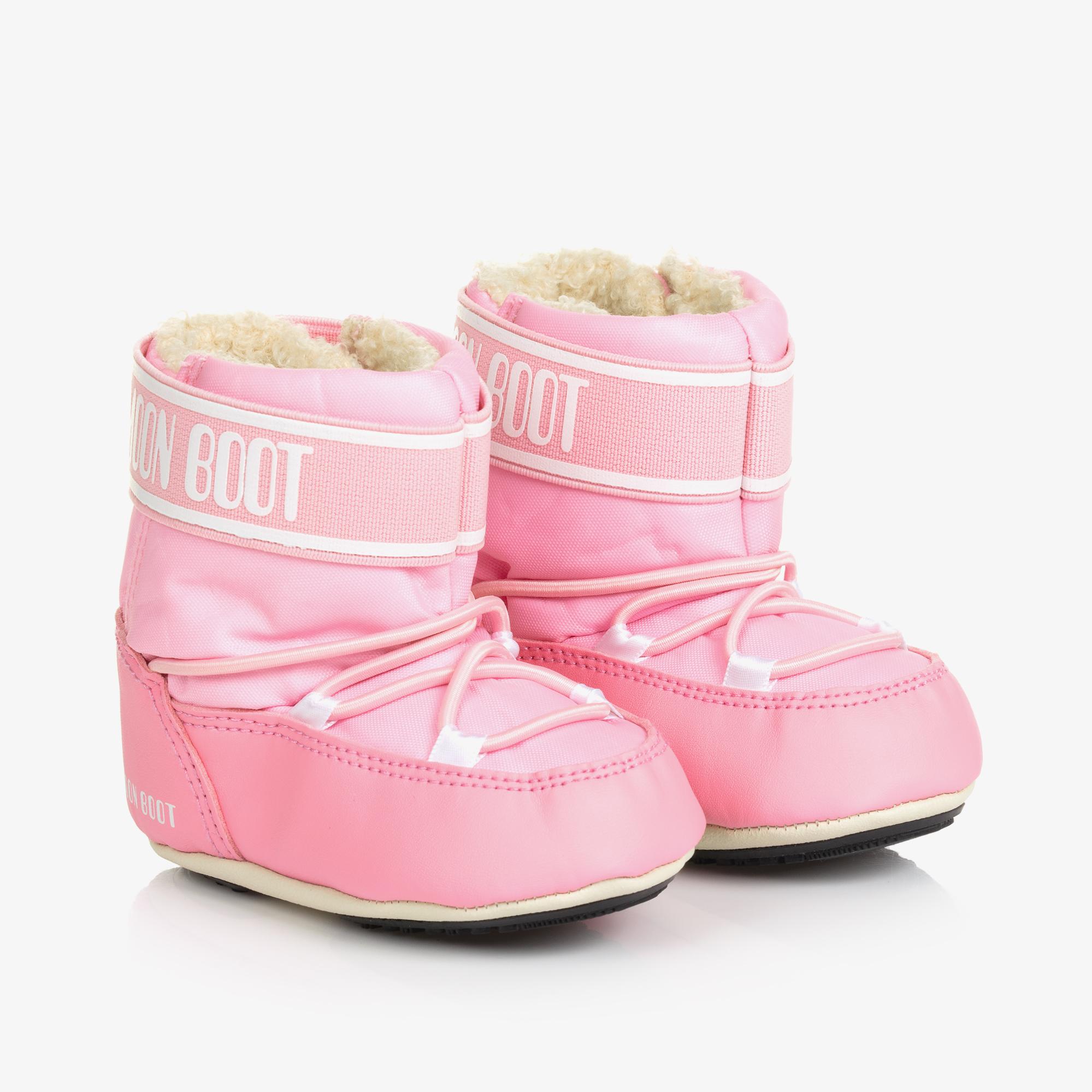 Moon Boot Baby Girls Pink Crib Nylon Snow Boots Childrensalon