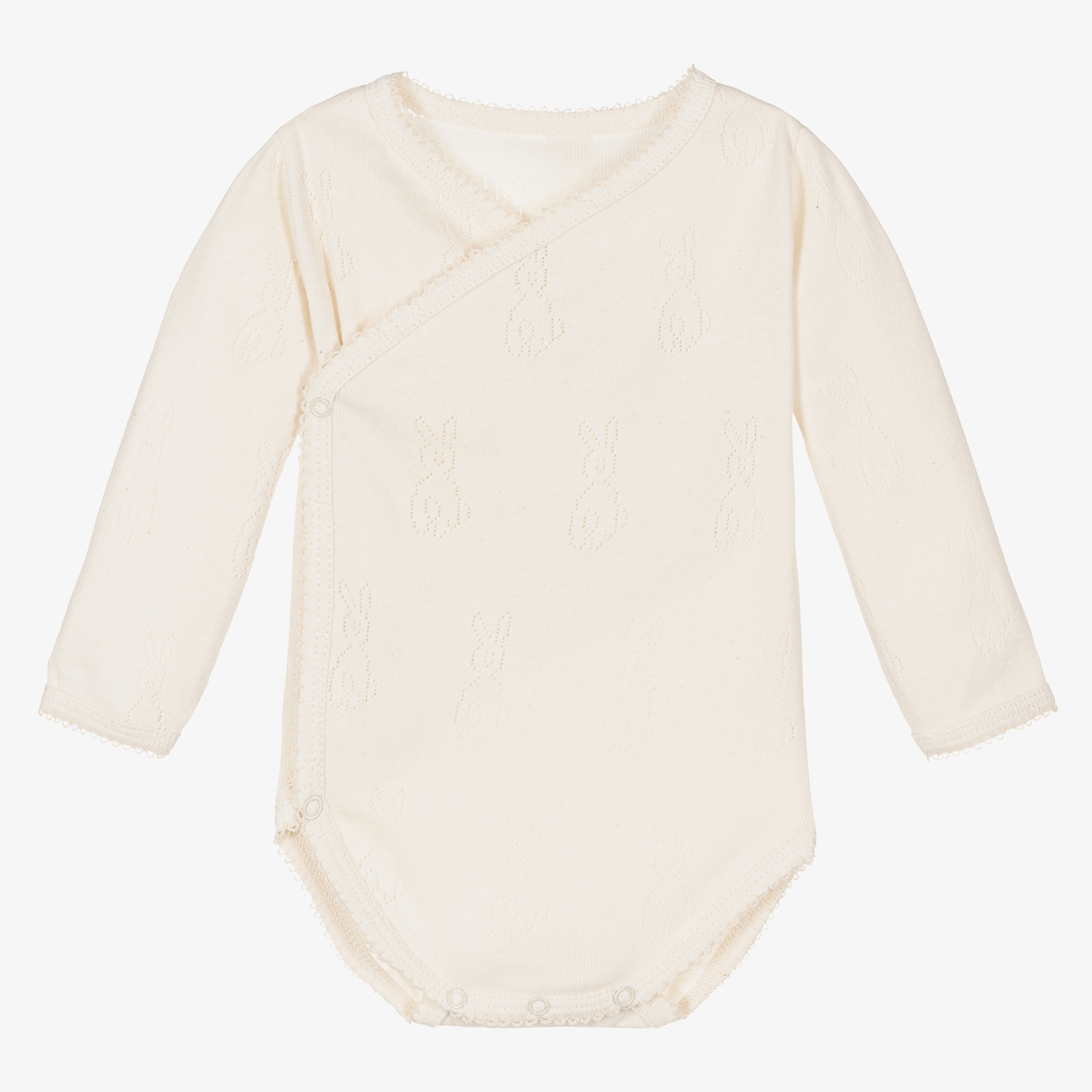 NaturaPura Ivory Organic Cotton Pointelle Bodyvest Childrensalon