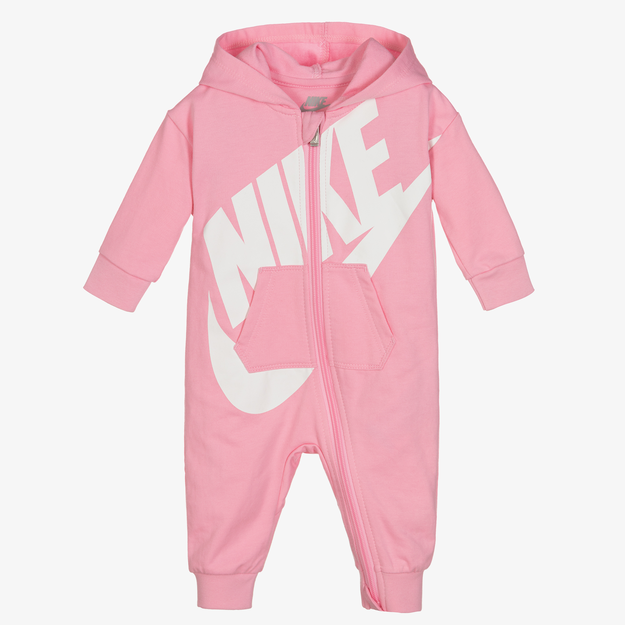 Nike Baby Girls Pink Cotton Romper
