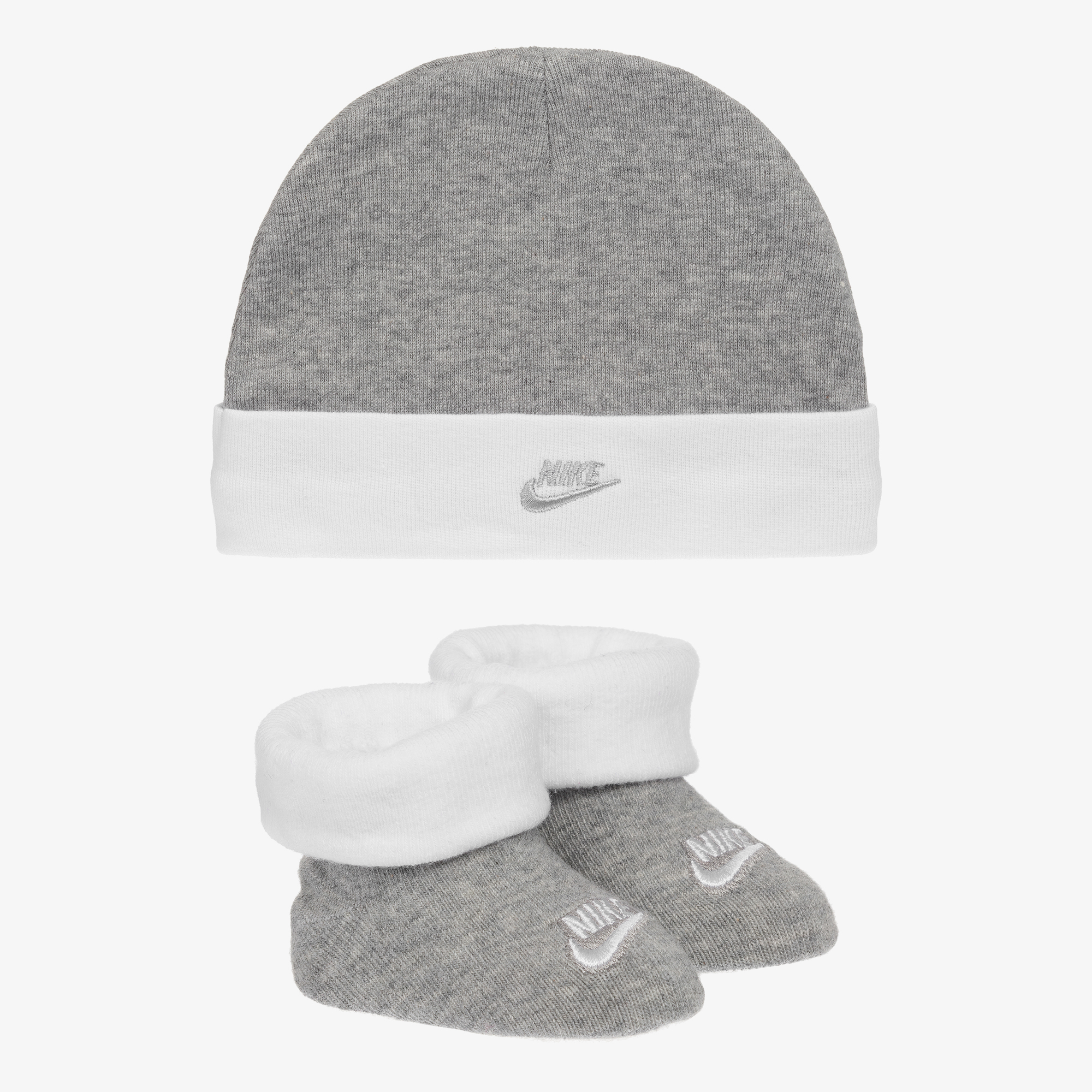 Nike Boys Grey Hat Booties Set