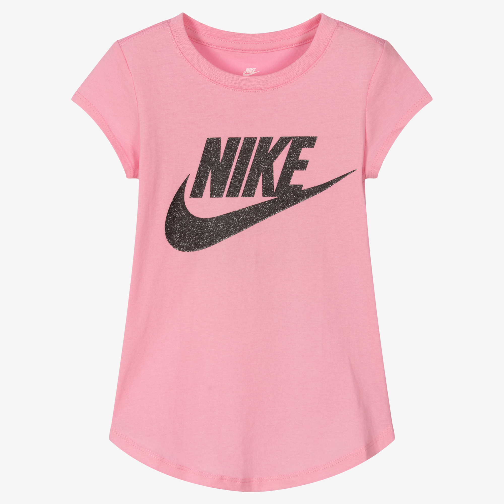 nike swoosh pink top
