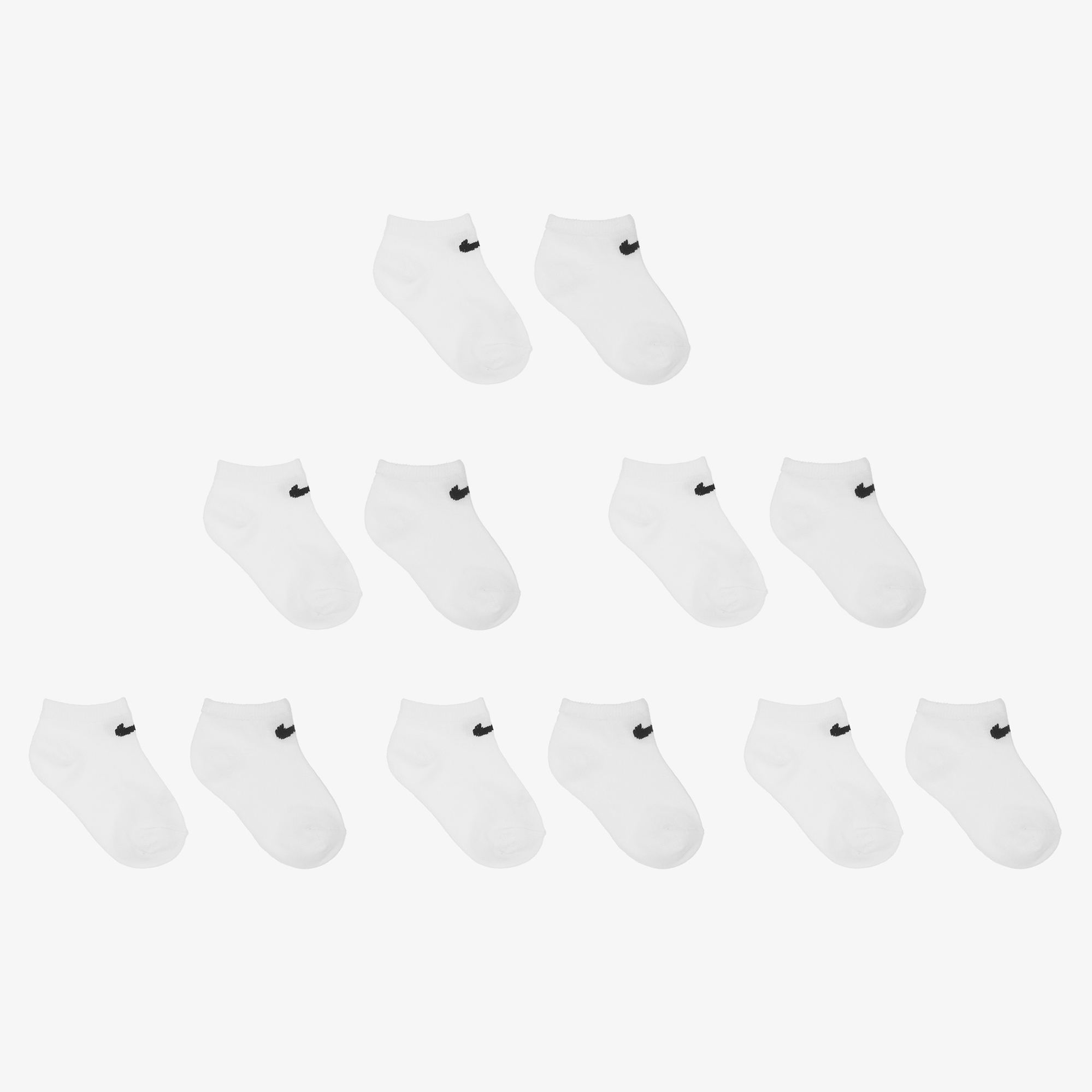 white nike trainer socks