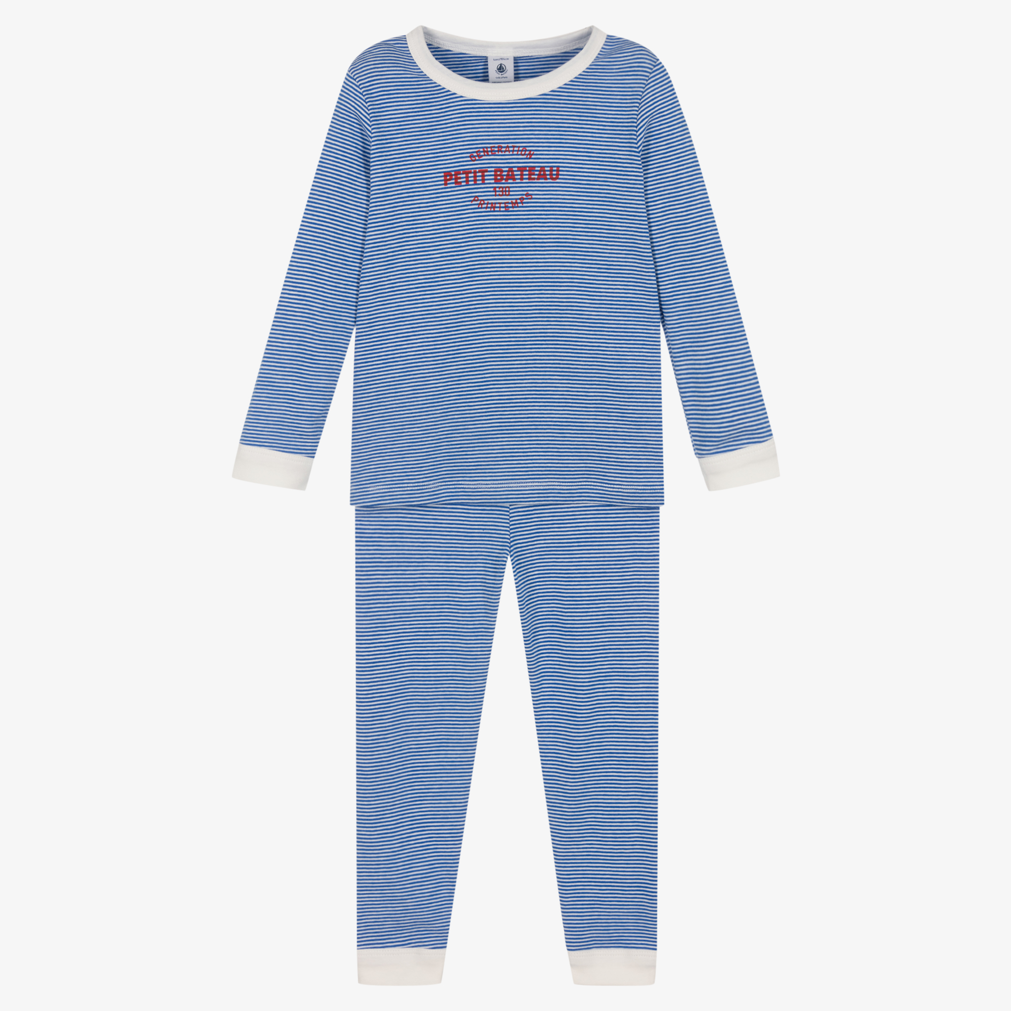 Pyjama Garçon Petit Bateau - 100% Coton - Manches Longues - Qualité Française