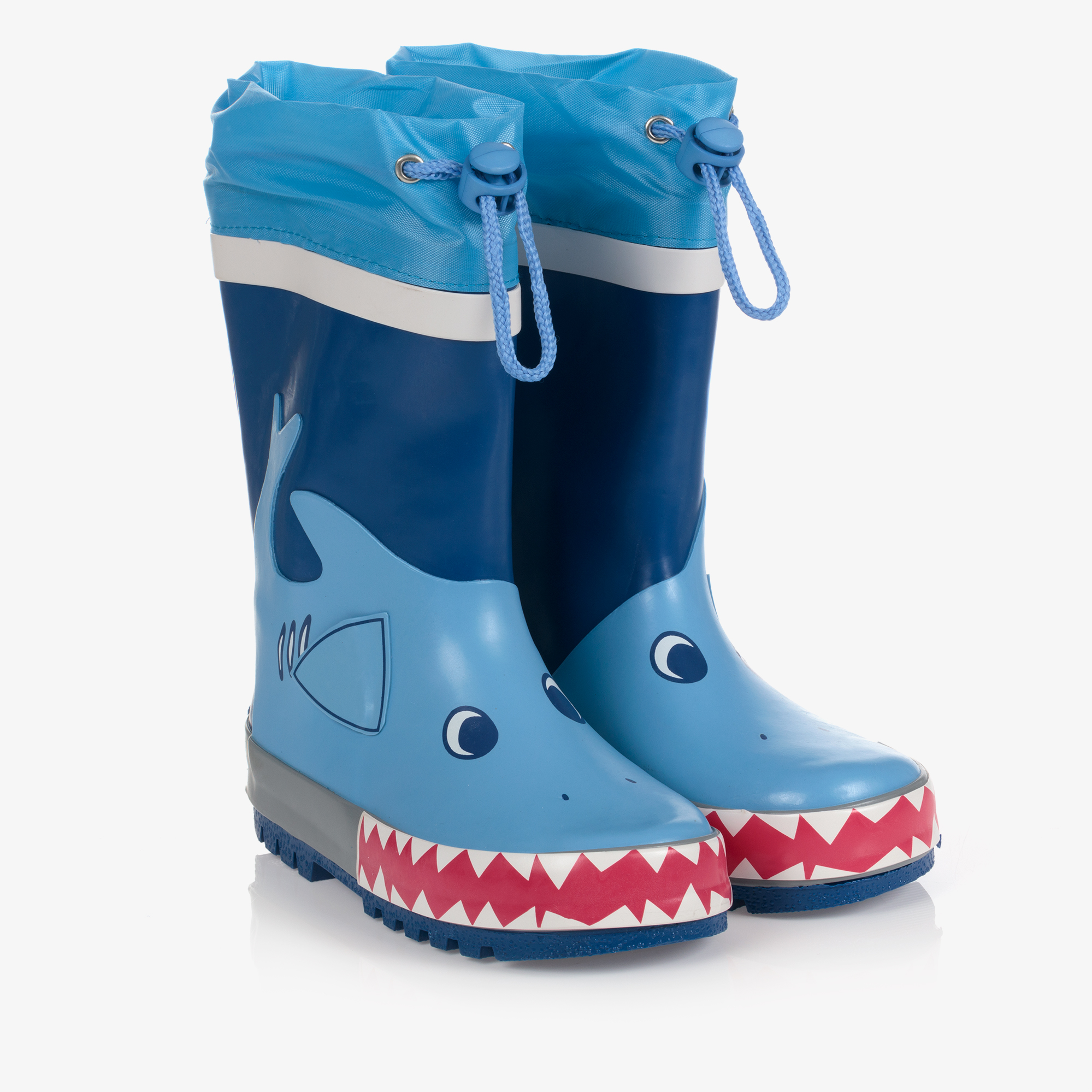 Playshoes Toddler Shark Rain Boots Playshoes Hai Wellies Blau/blue