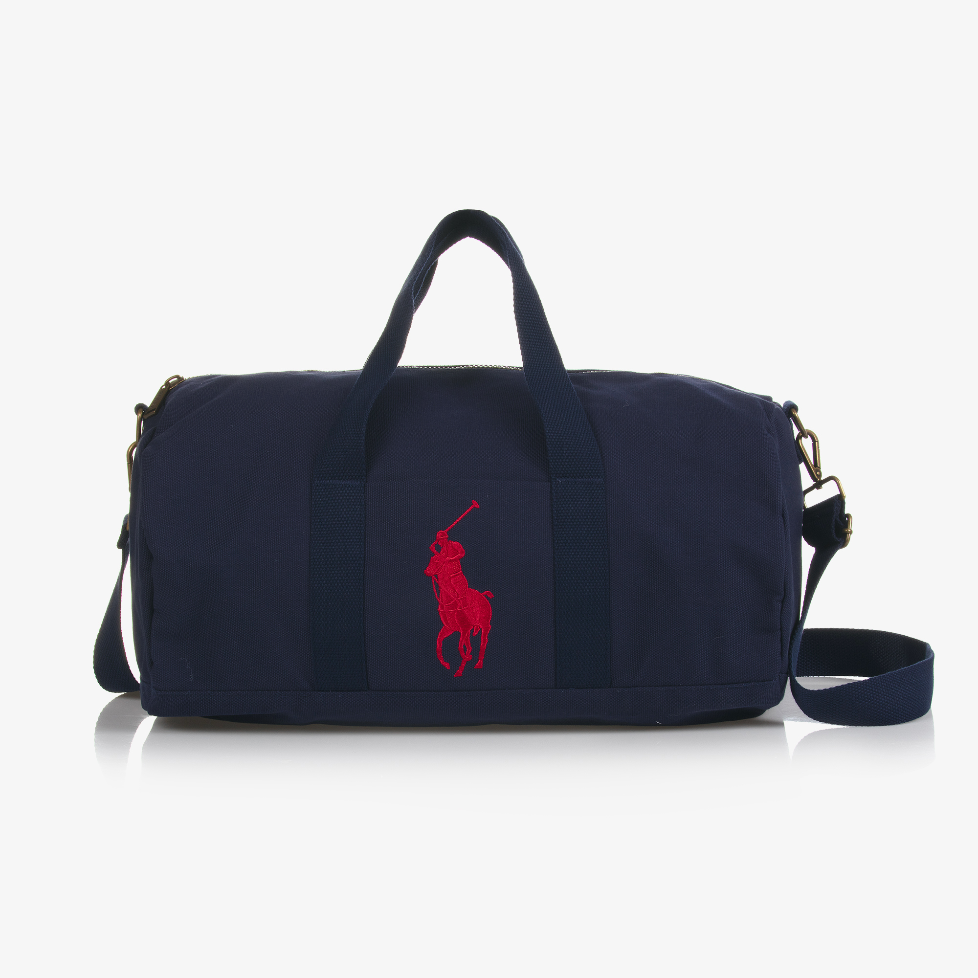 Ralph Lauren - Blue Canvas Big Pony Sports Bag (49cm) | Childrensalon