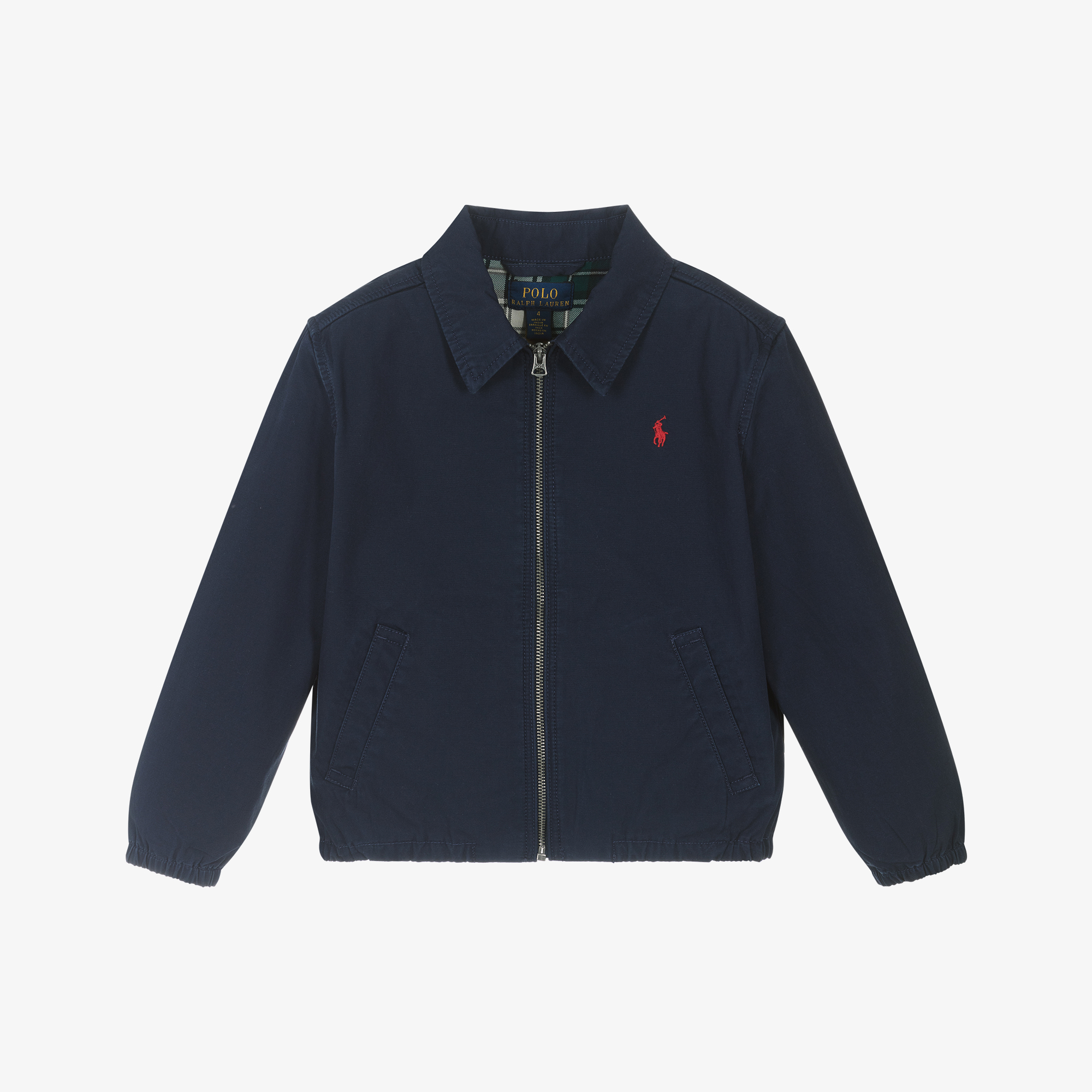 Ralph Lauren Boys Navy Blue Cotton Jacket Childrensalon