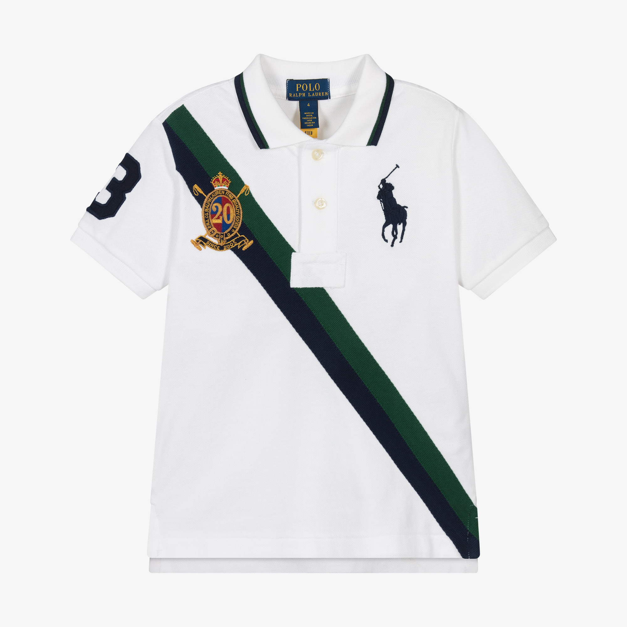 Ralph Lauren - Boys White Big Pony 20th Anniversary Polo