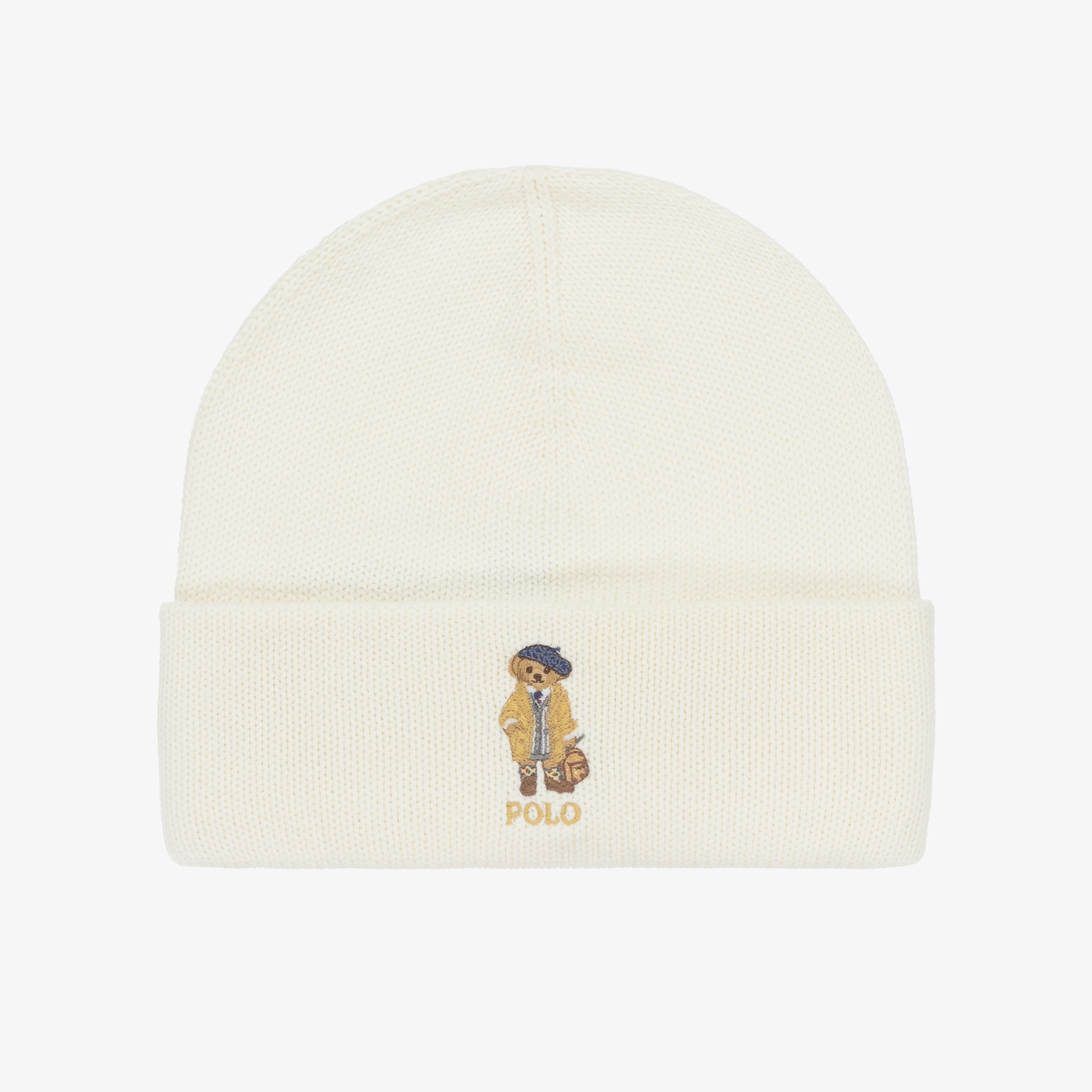 Polo Bear Beanie Ralph Beanie Hat Ralph Lauren Girls Ivory Polo