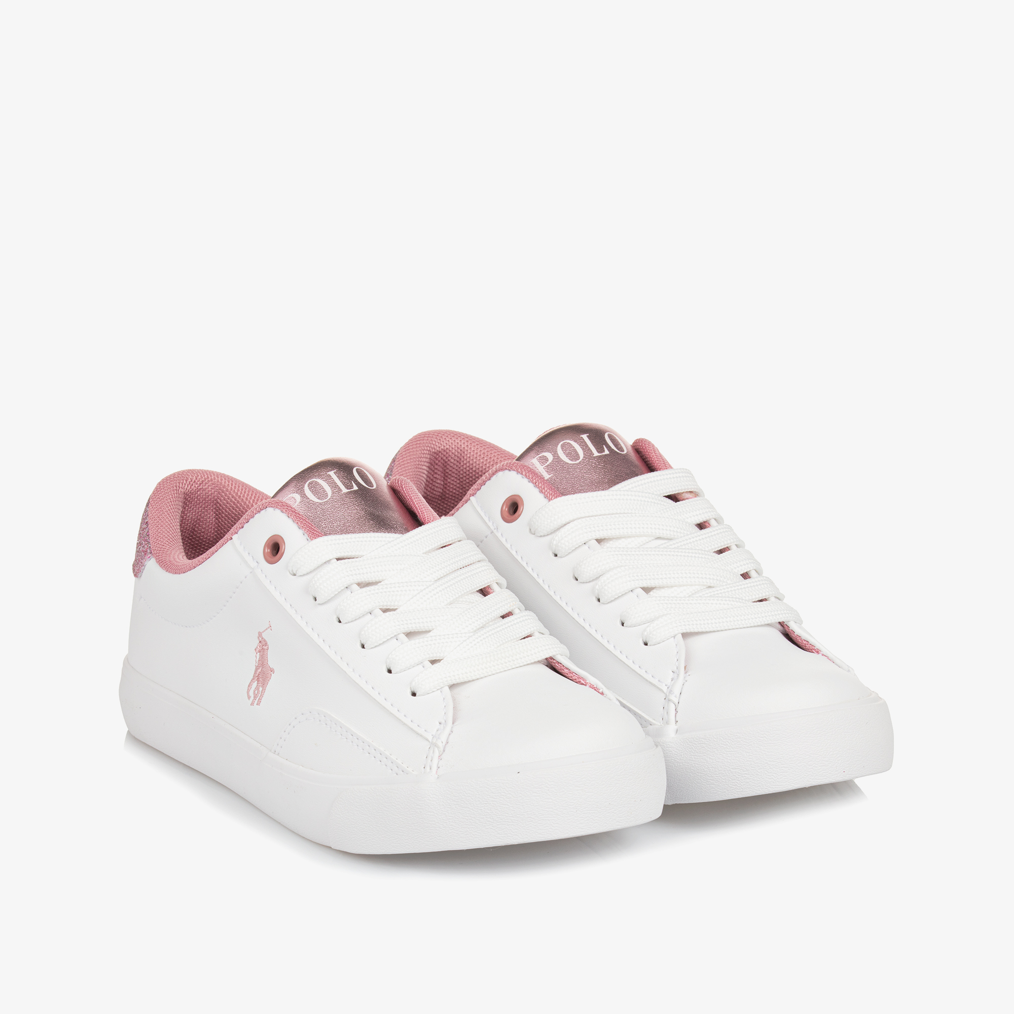 Lauren Polo Ladies Ralph Lauren Trainers Ralph Lauren Girls White