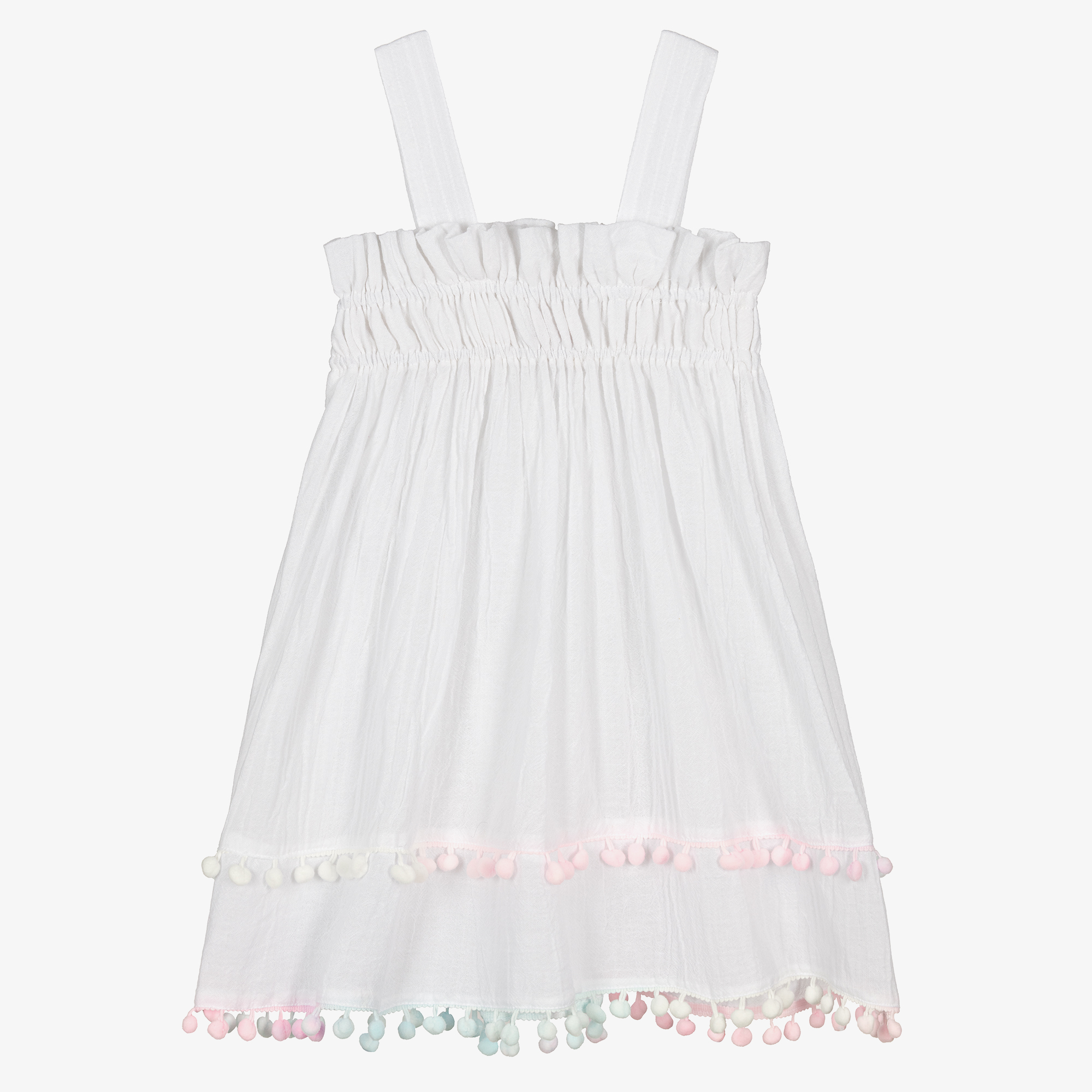 Selini Action Girls Beach Dress With Pom Pom Trim Girls Kids 8 year White Cotton By Childrensalon Selini Action Girls Beach Dress With Pom Pom Trim Girls Kids 8 year White Cotton By Childrensalon