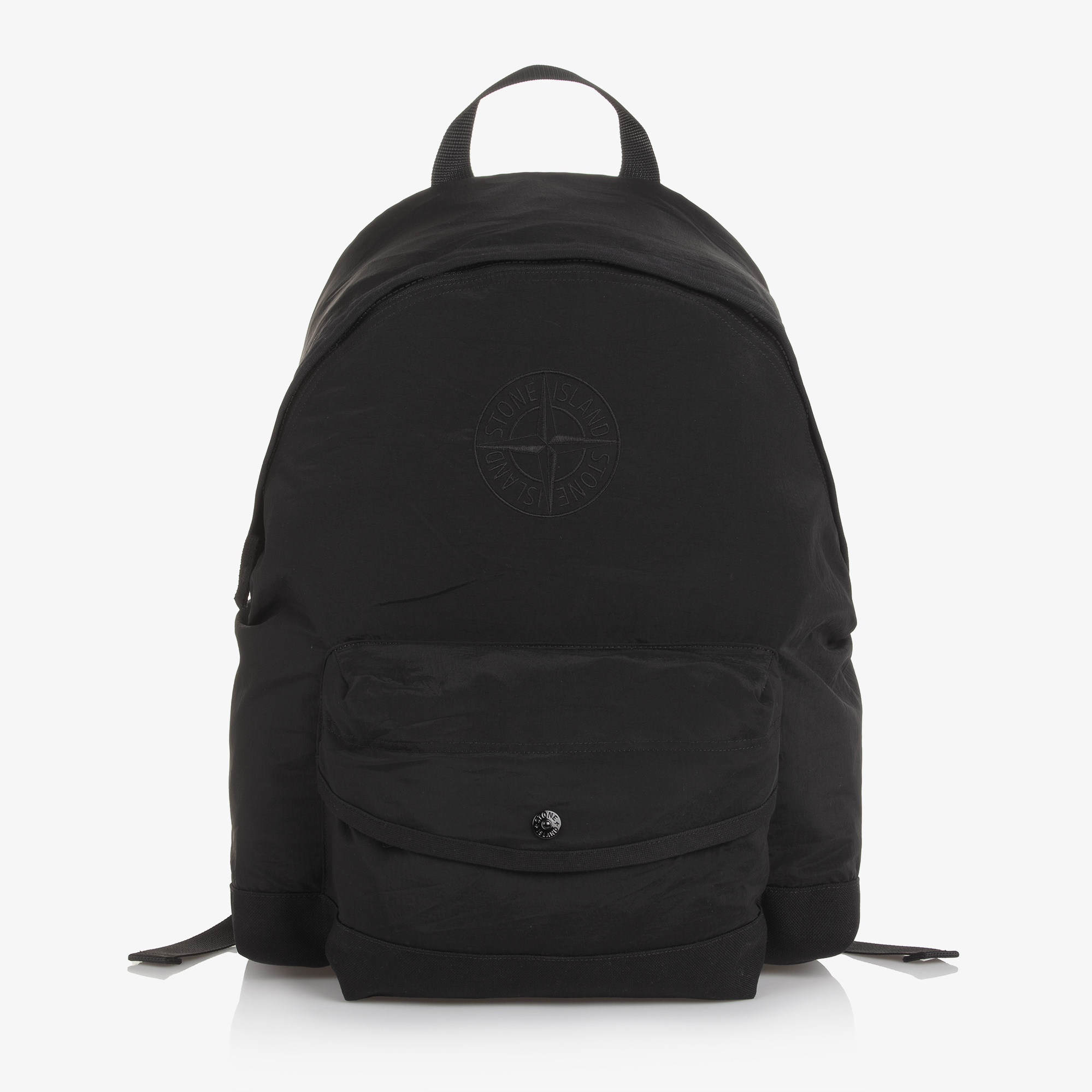 Stone Island Junior - Boys Black Compass Logo Backpack (42cm 