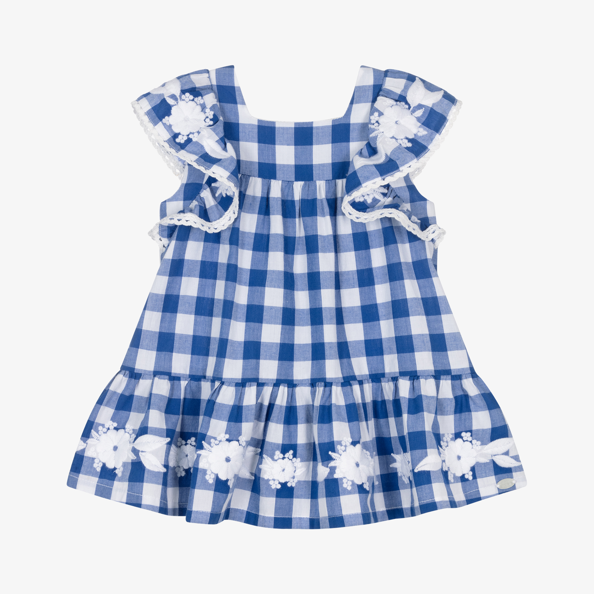carters blue gingham dress Elderflower Front Pocket Maxi Dress Gingham Baby Blue
