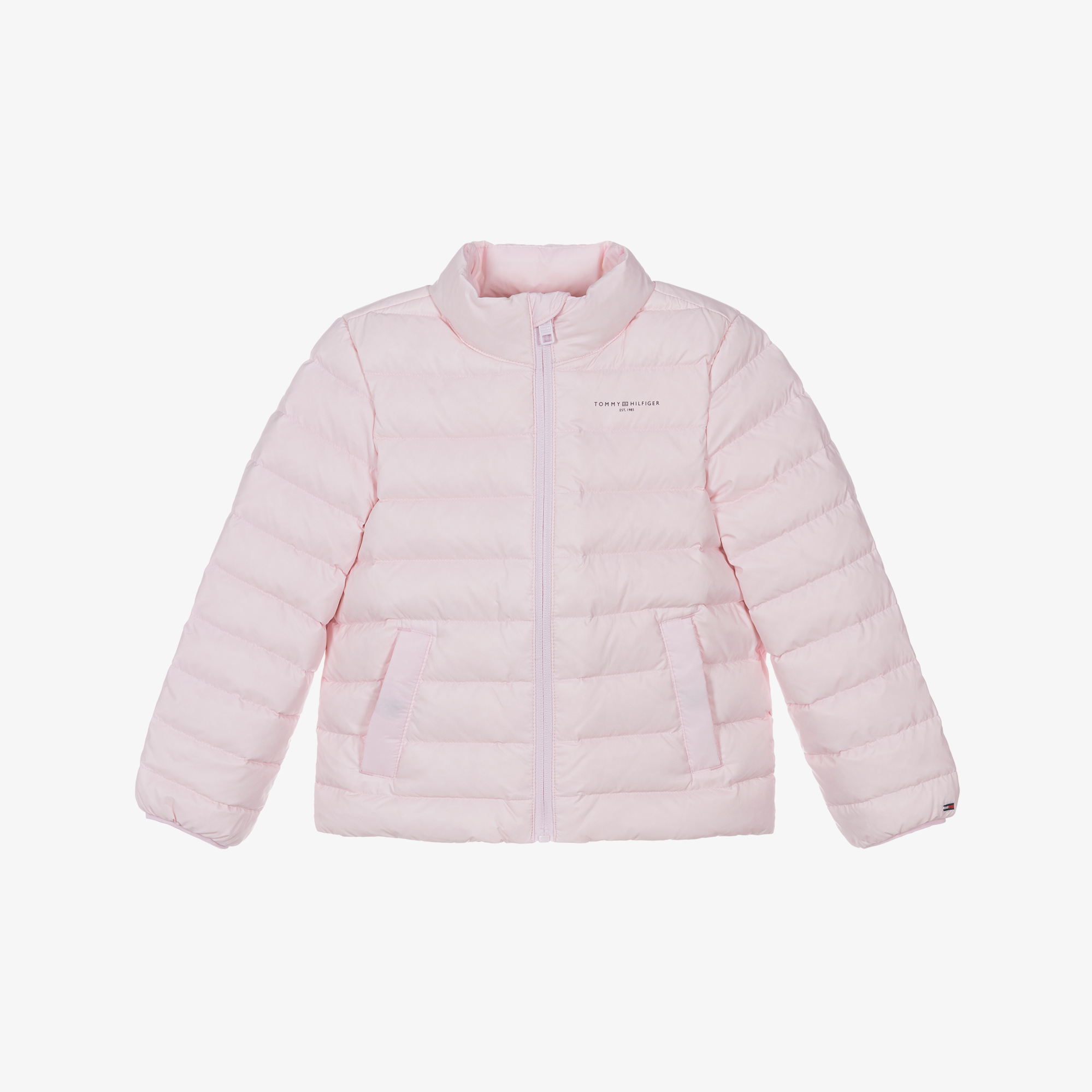 Tommy Hilfiger Girls Pale Pink Down Padded Puffer Jacket