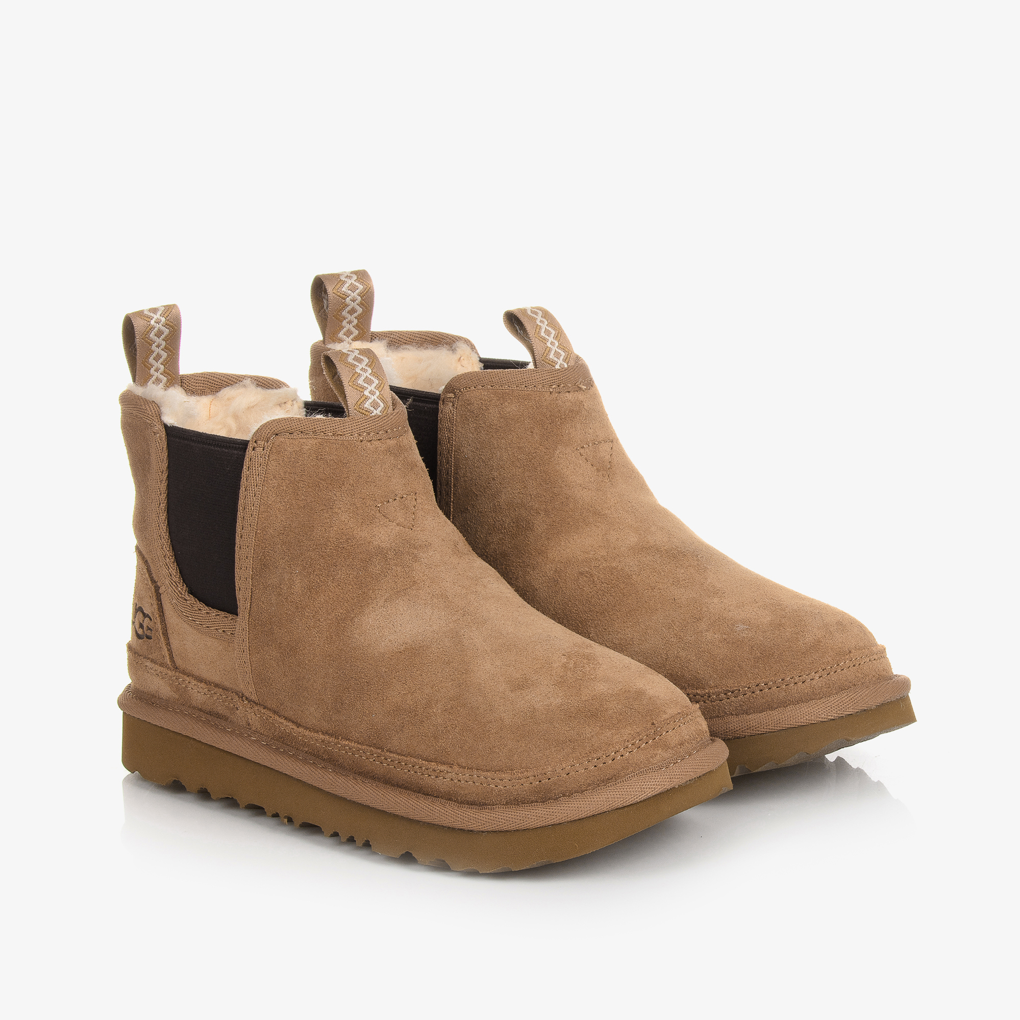 UGG - Brown Suede Chelsea Boots | Childrensalon