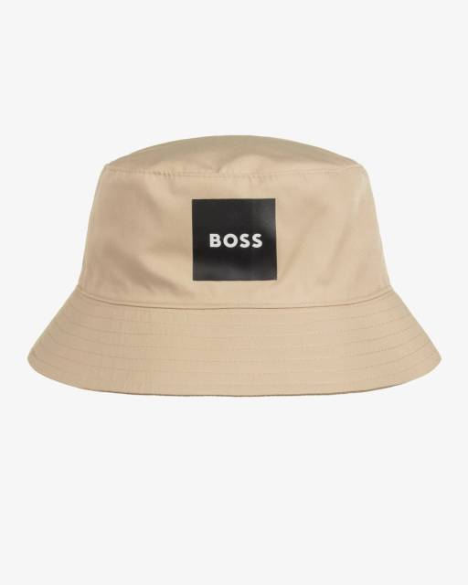 BOSS-Boys Beige Reversible Bucket Hat | Childrensalon